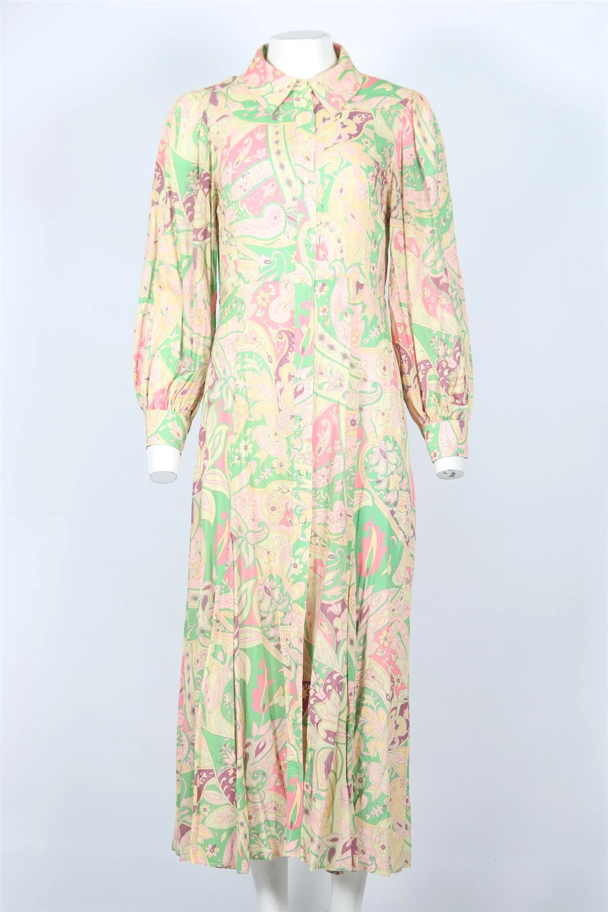 RIXO VISCOSE MAXI DRESS UK 12 - Image 2