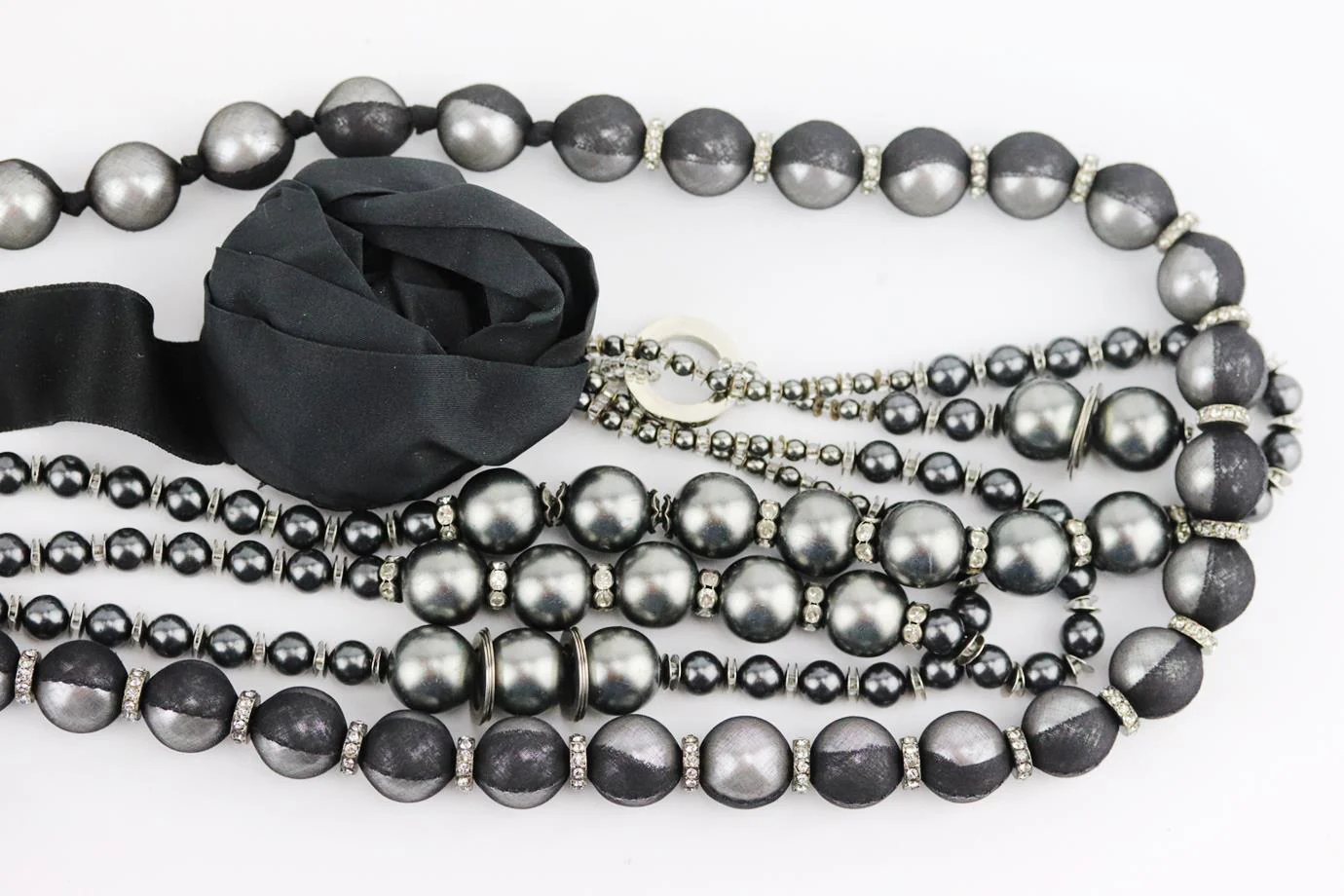 RK BY RANJANA KHAN BEAD SILK NECKLACE - Image 4