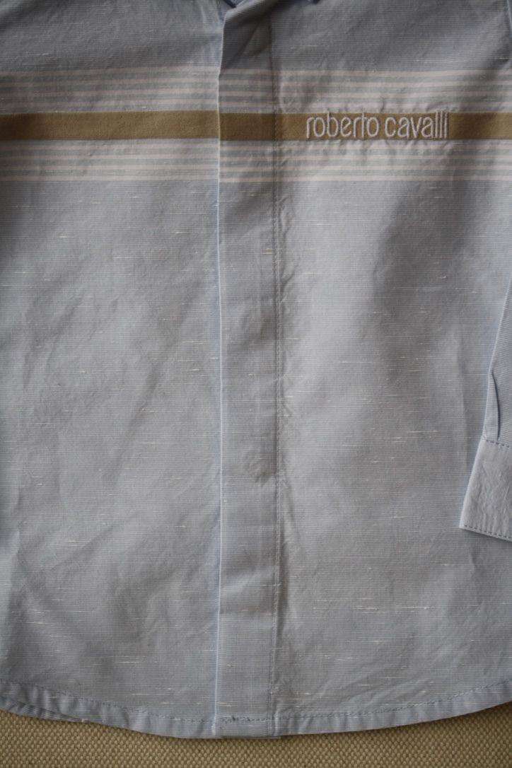ROBERTO CAVALLI BABY BLUE COTTON SHIRT 12 MONTHS - Image 4