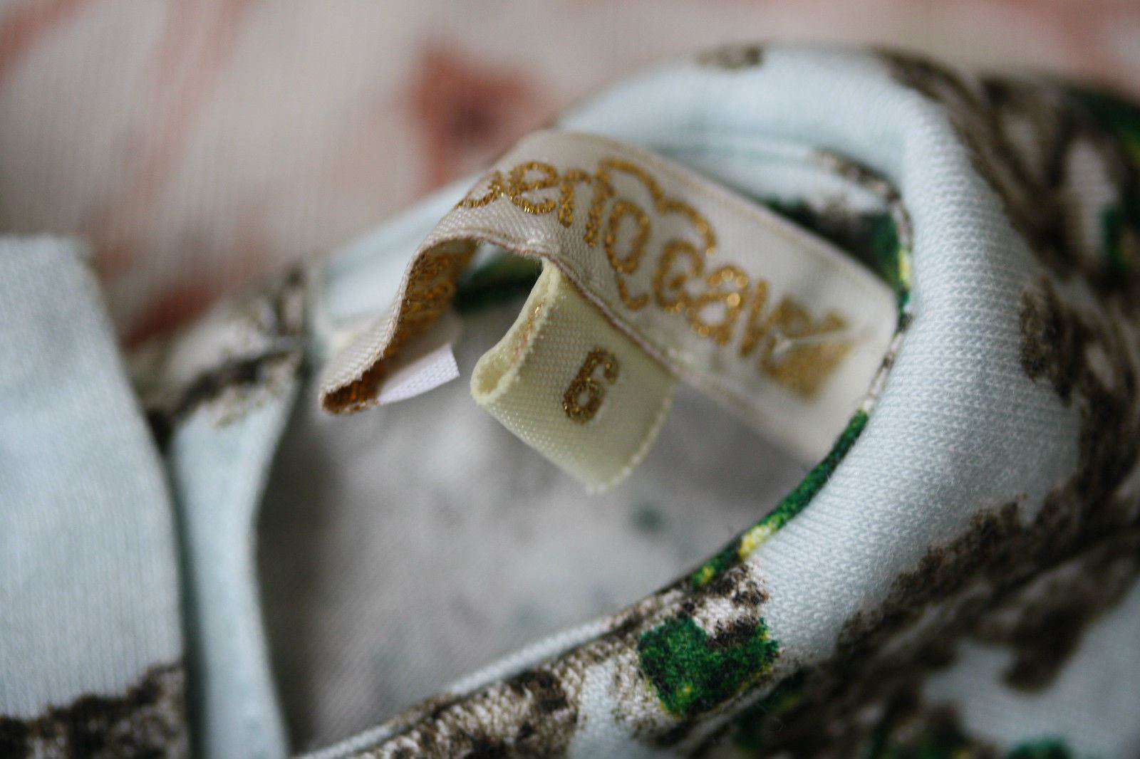 ROBERTO CAVALLI BABY EMERALD PRINT BODYSUIT SHORTIE 6 MONTHS - Image 3