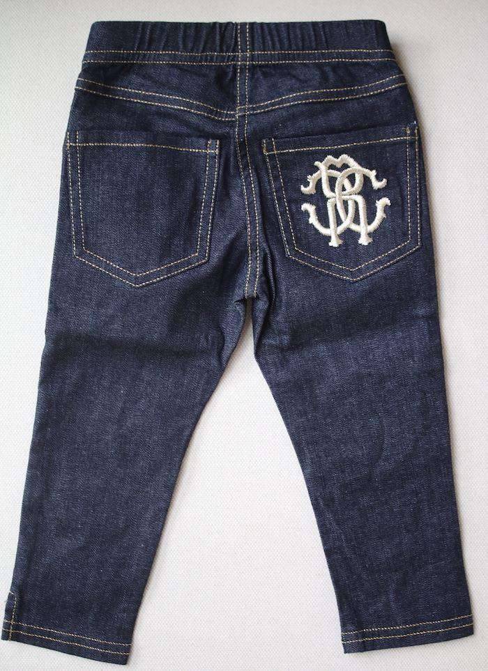 ROBERTO CAVALLI BABY GIRLS JEAN LEGGINGS 12 MONTHS - Image 2