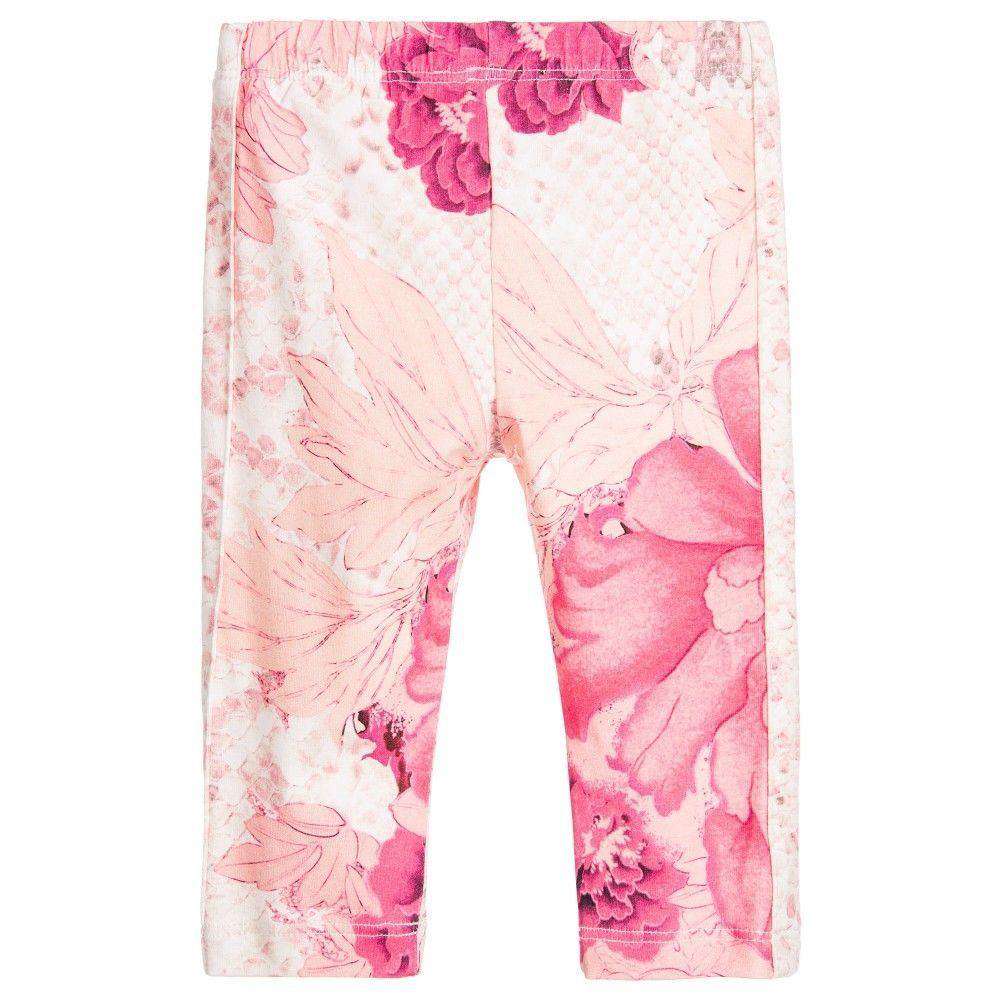 ROBERTO CAVALLI BABY GIRLS KYOTO PINK LEGGINGS 2 YEARS - Image 4