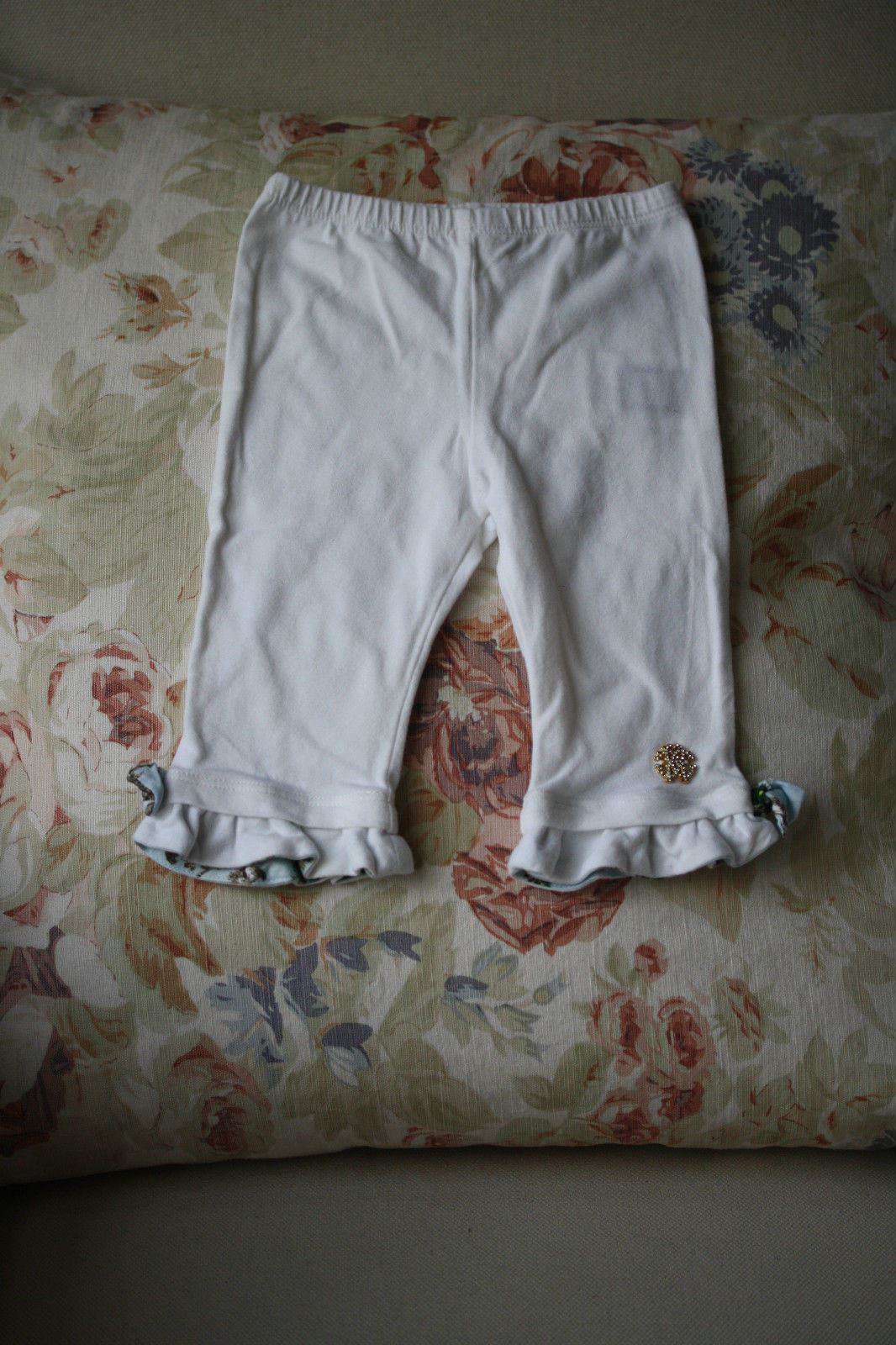 ROBERTO CAVALLI BABY GREEN TRIM LEGGINGS 6 MONTHS - Image 3