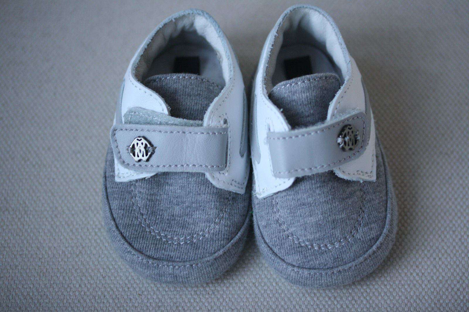 ROBERTO CAVALLI BABY GREY PRE-WALKER SHOES 6-9 MONTHS - Image 2