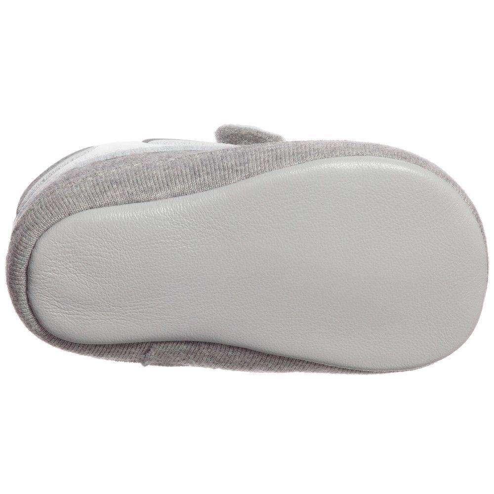 ROBERTO CAVALLI BABY GREY PRE-WALKER SHOES 6-9 MONTHS - Image 4