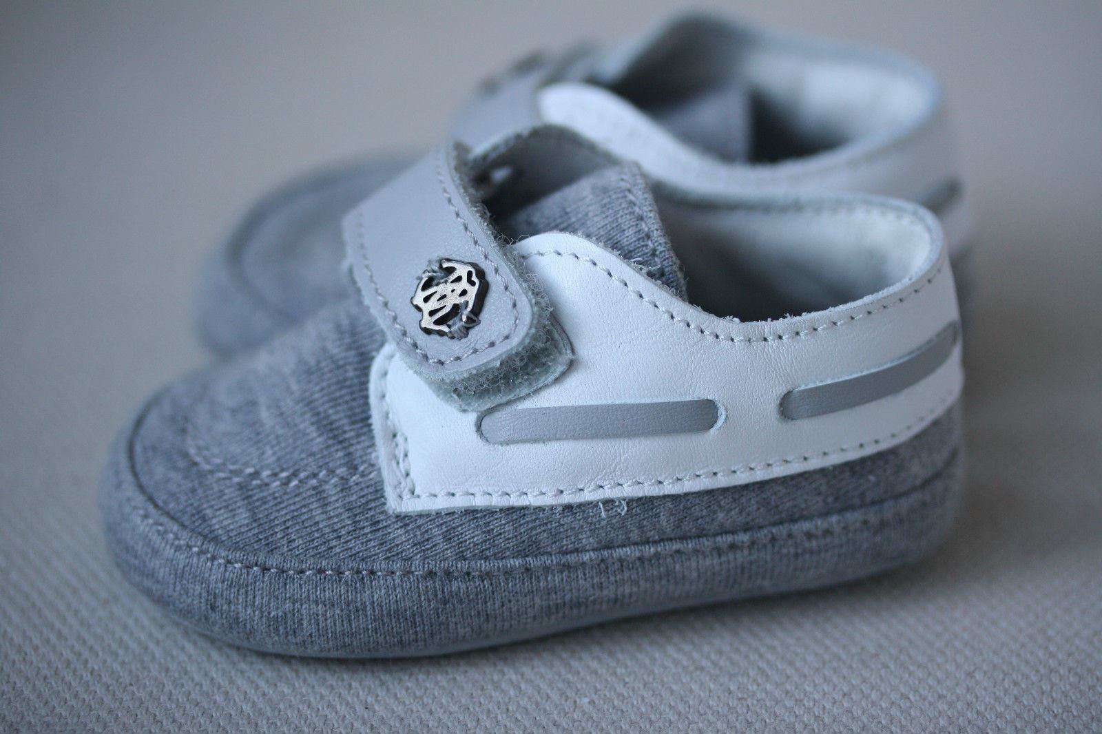 ROBERTO CAVALLI BABY GREY PRE-WALKER SHOES 6-9 MONTHS - Image 5