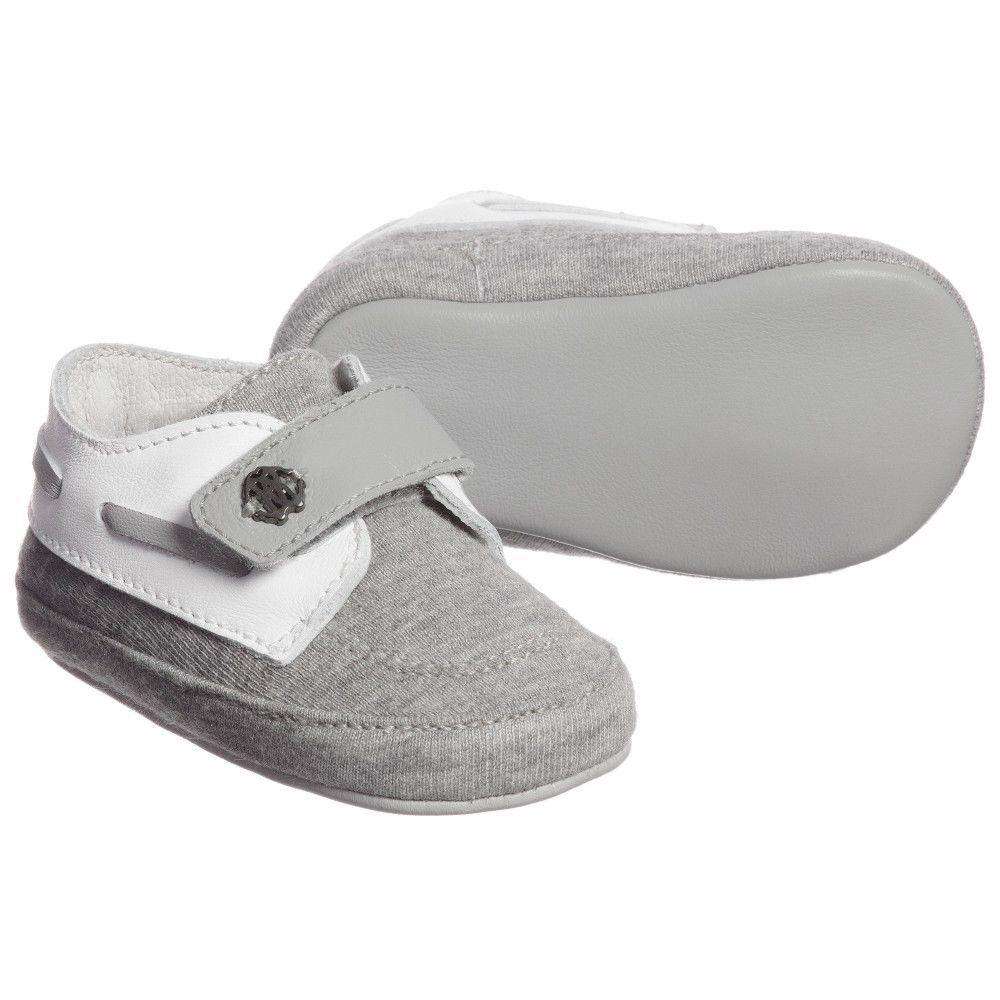 ROBERTO CAVALLI BABY GREY PRE-WALKER SHOES 6-9 MONTHS - Image 7