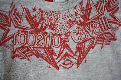 ROBERTO CAVALLI BABY GREY T-SHIRT TOP 9 MONTHS - Image 4