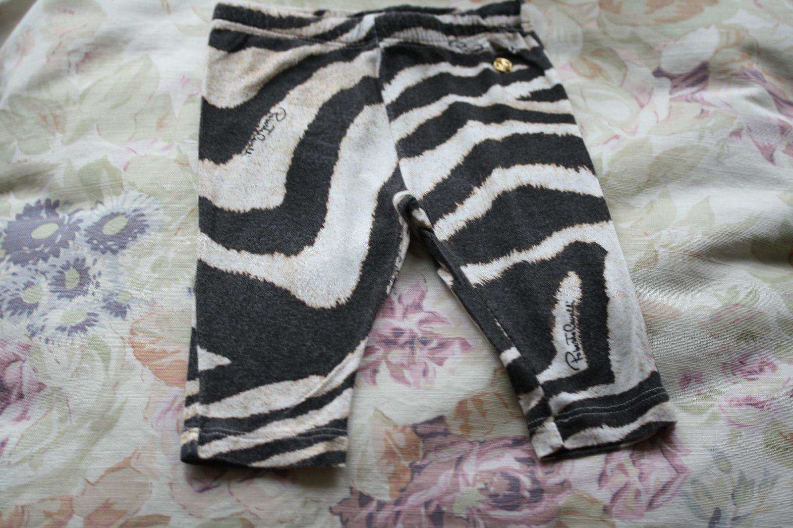 ROBERTO CAVALLI BABY LEOPARD PRINT TOP & ZEBRA PRINT LEGGINGS SET 3 MONTHS - Image 8
