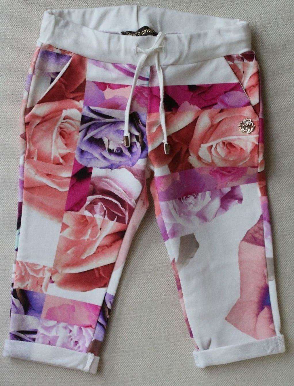 ROBERTO CAVALLI BABY PINK FLORAL PRINT TRACK TROUSERS 2 YEARS - Image 6