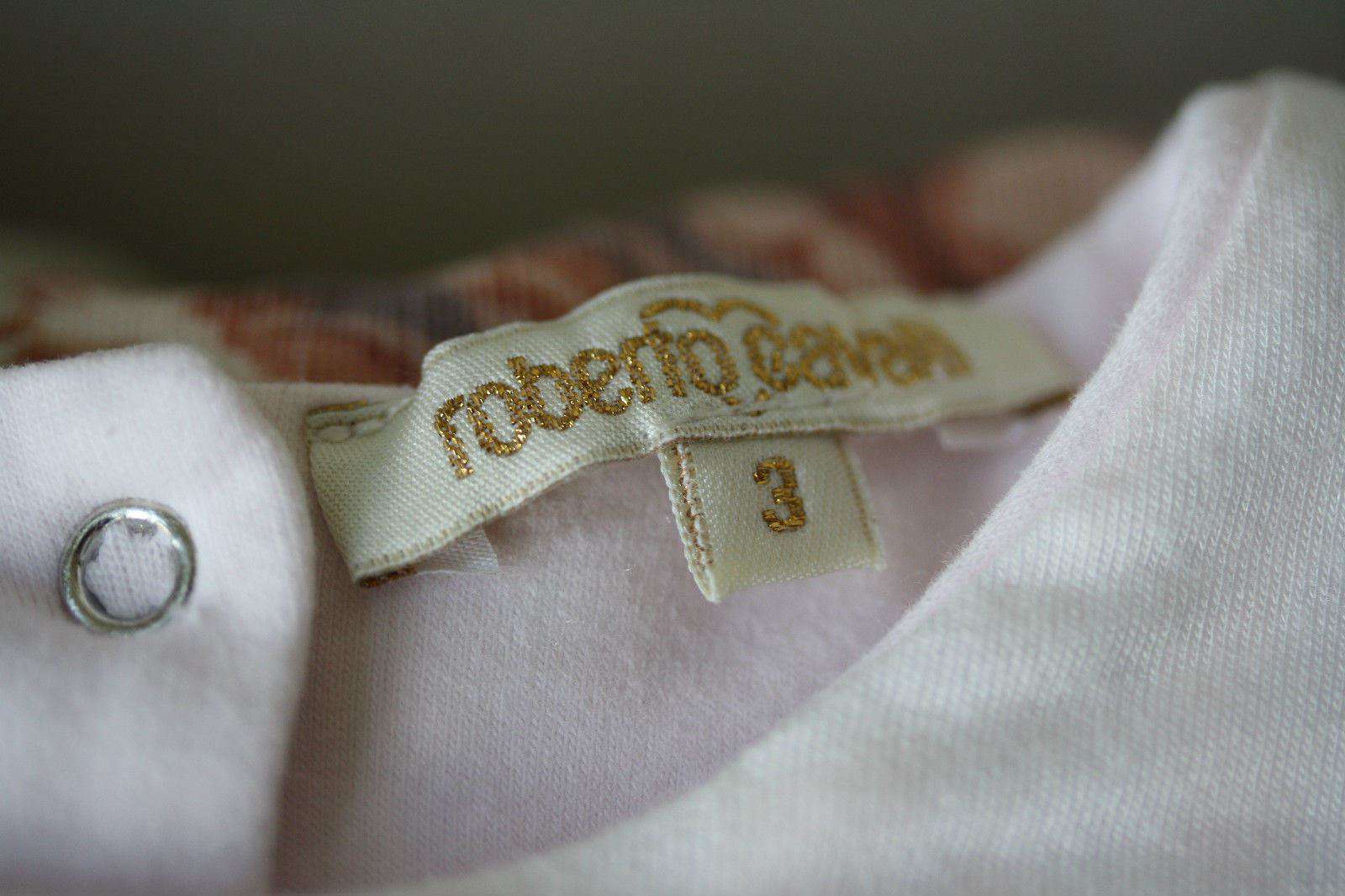 ROBERTO CAVALLI BABY PINK LEOPARD PRINT PADDED ROMPER 3 MONTHS - Image 3