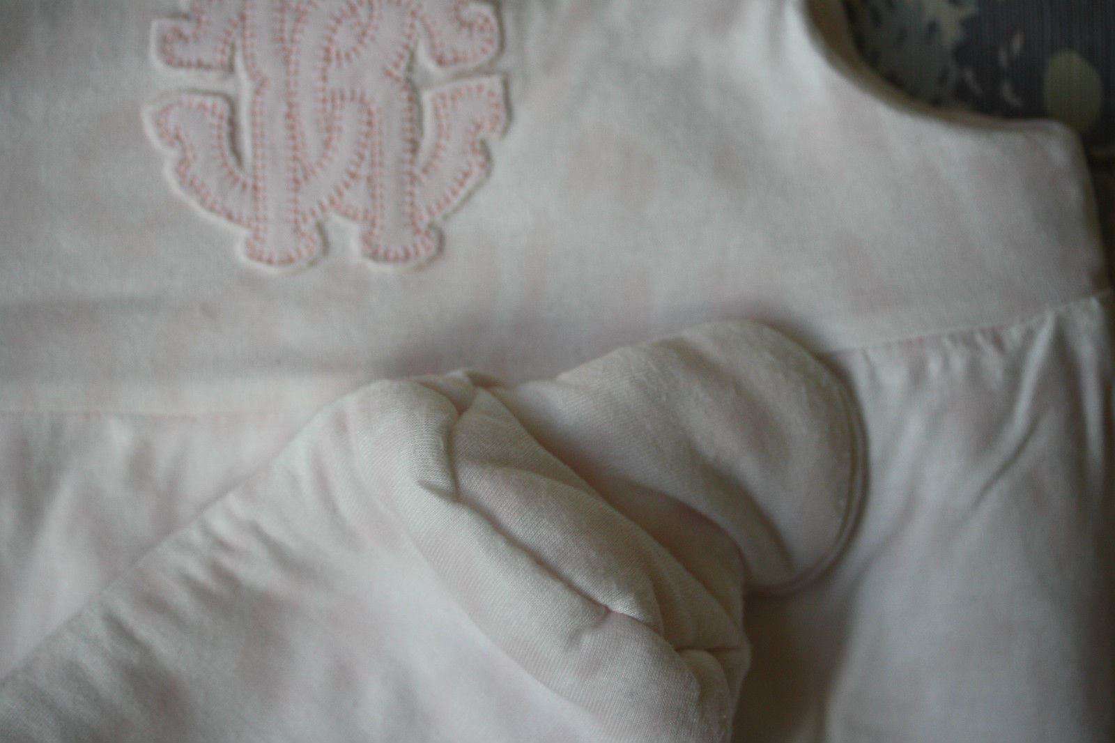 ROBERTO CAVALLI BABY PINK LEOPARD PRINT PADDED ROMPER 3 MONTHS - Image 4