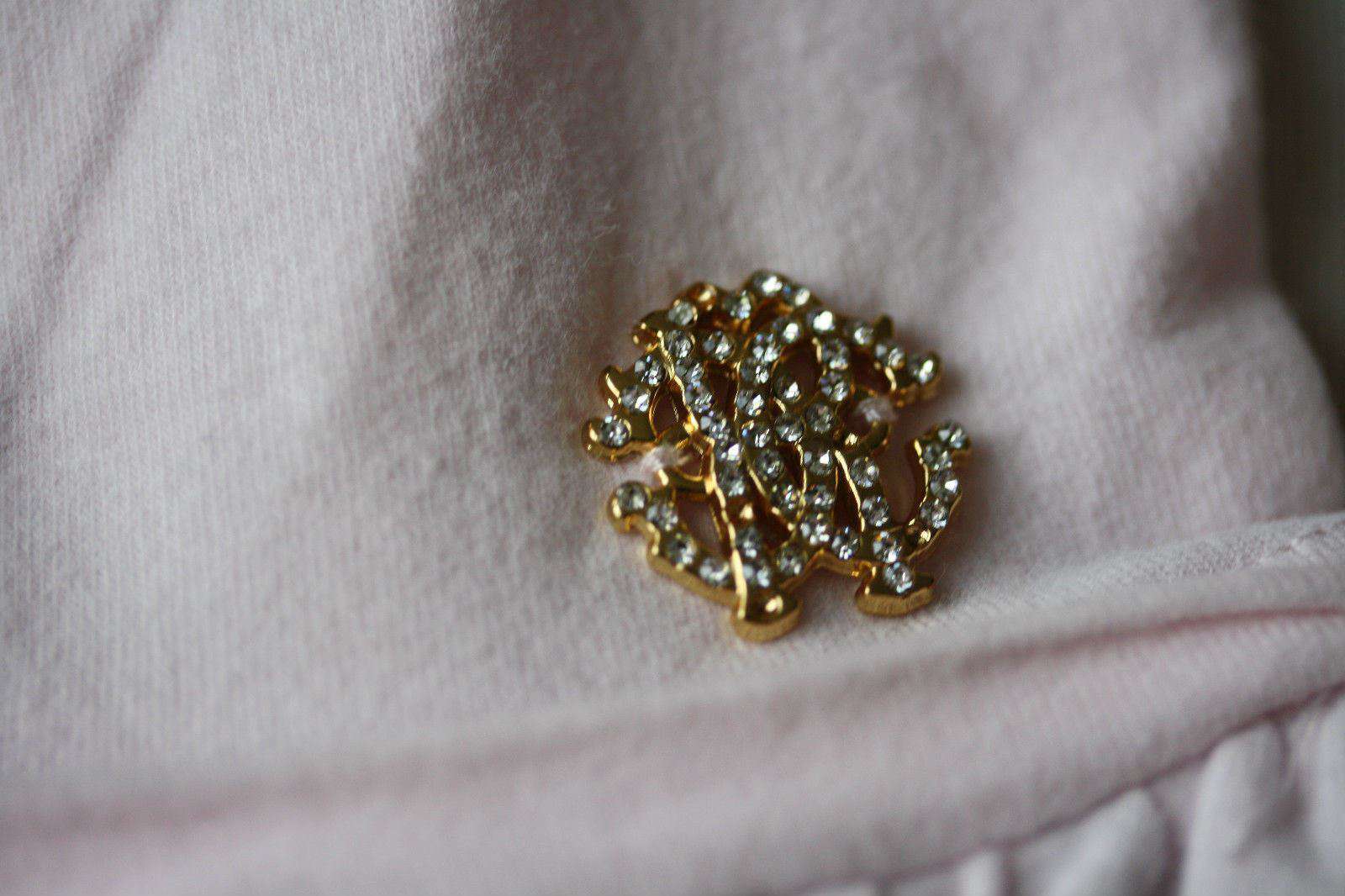 ROBERTO CAVALLI BABY PINK LEOPARD TRIM LEGGINGS 6 MONTHS - Image 3