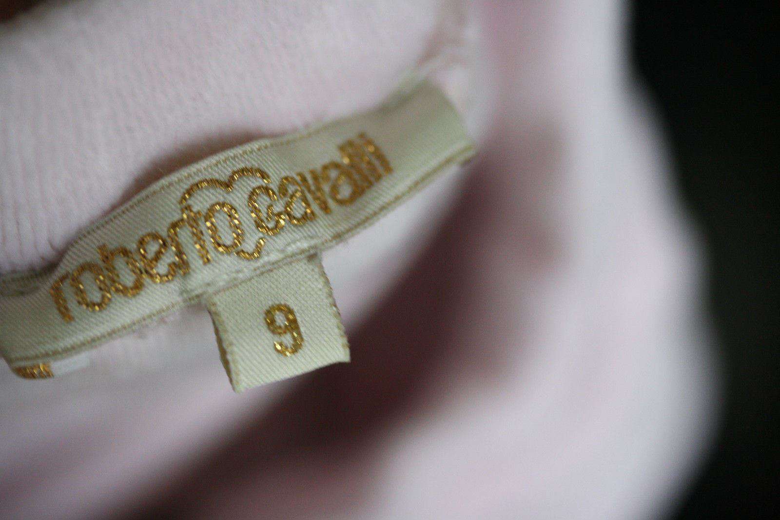 ROBERTO CAVALLI BABY PINK VELOUR TROUSERS 9 MONTHS - Image 4