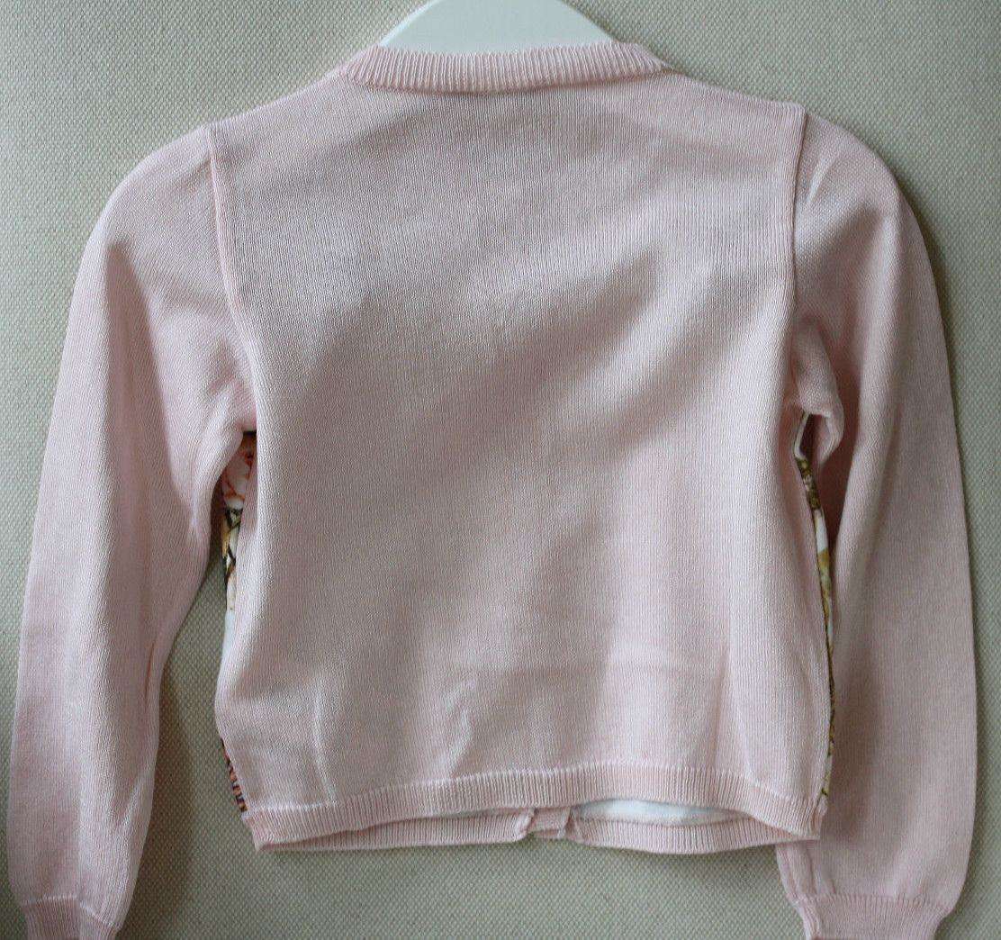 ROBERTO CAVALLI BABY VINTAGE ROSE LEOPARD CARDIGAN 24 MONTHS - Image 3