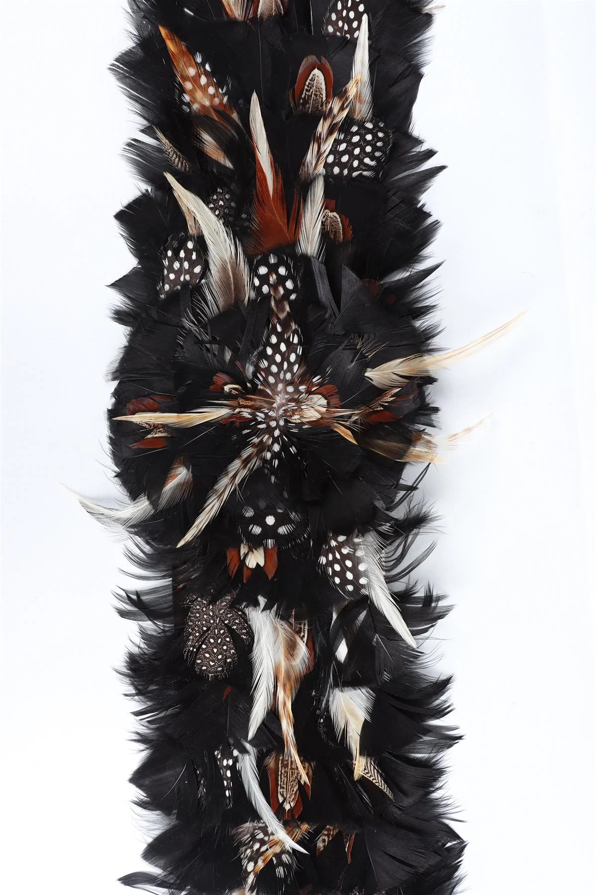 ROBERTO CAVALLI BLACK FEATHER BELT ONE SIZE - Image 5