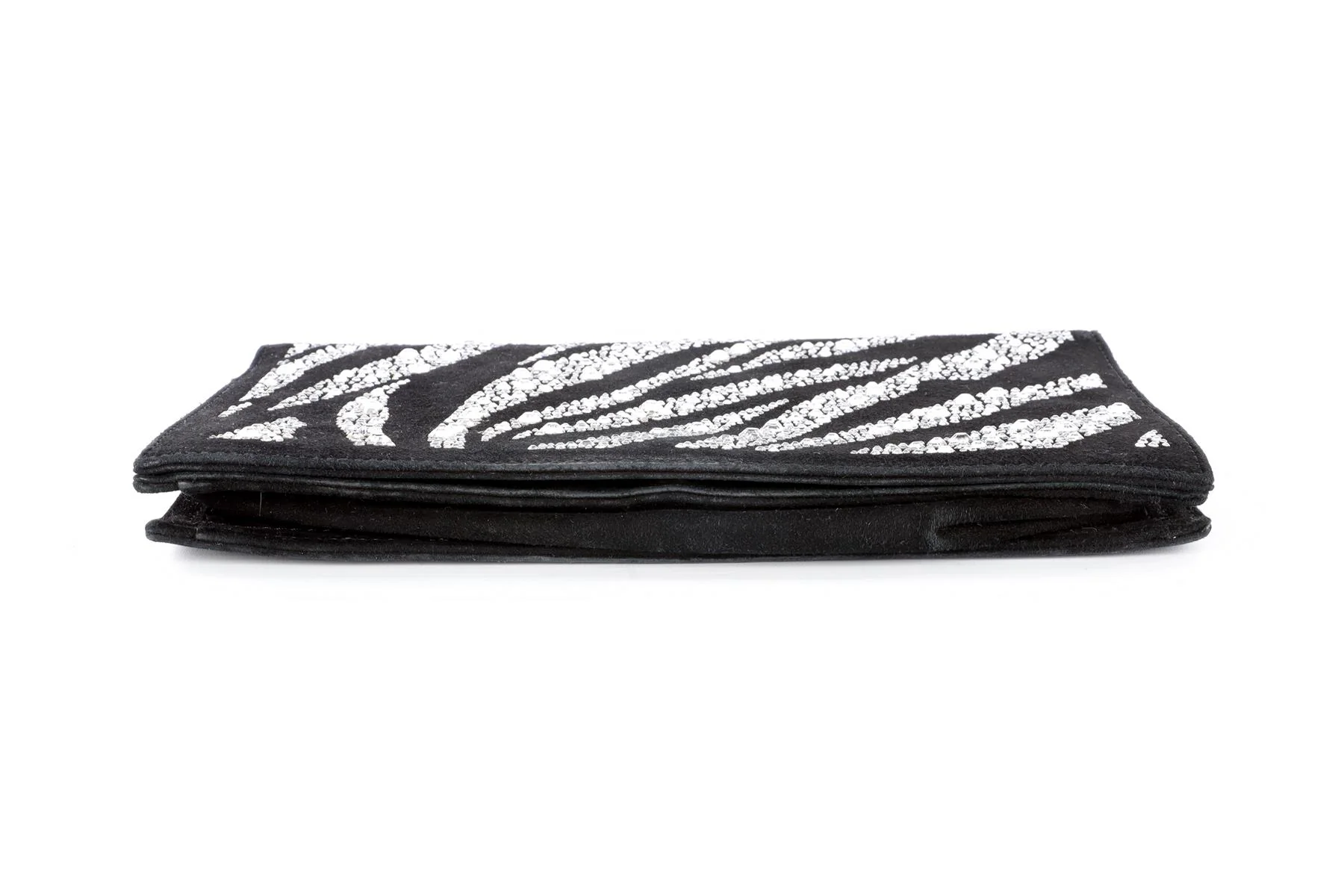 ROBERTO CAVALLI BLACK SUEDE CLUTCH - Image 7