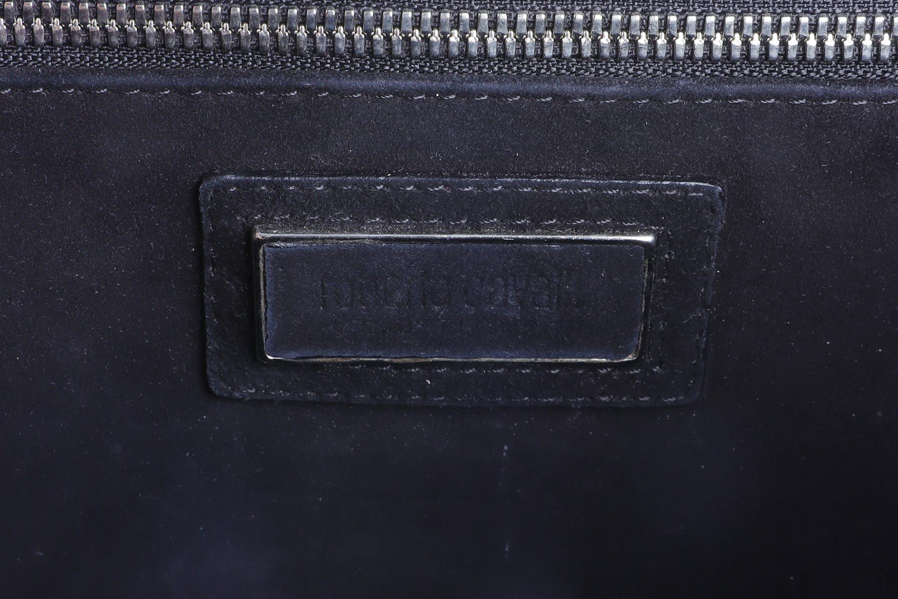 ROBERTO CAVALLI BLACK SUEDE CLUTCH - Image 8