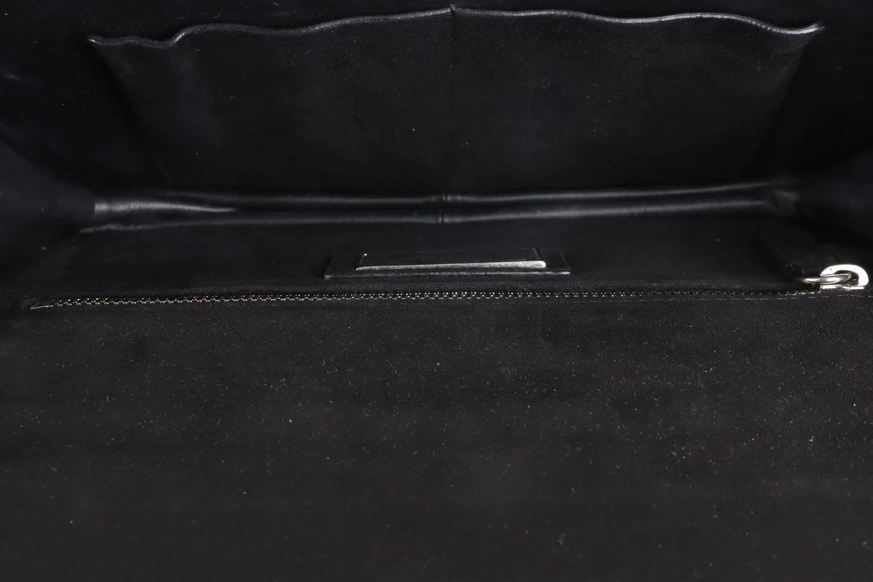 ROBERTO CAVALLI BLACK SUEDE CLUTCH - Image 9