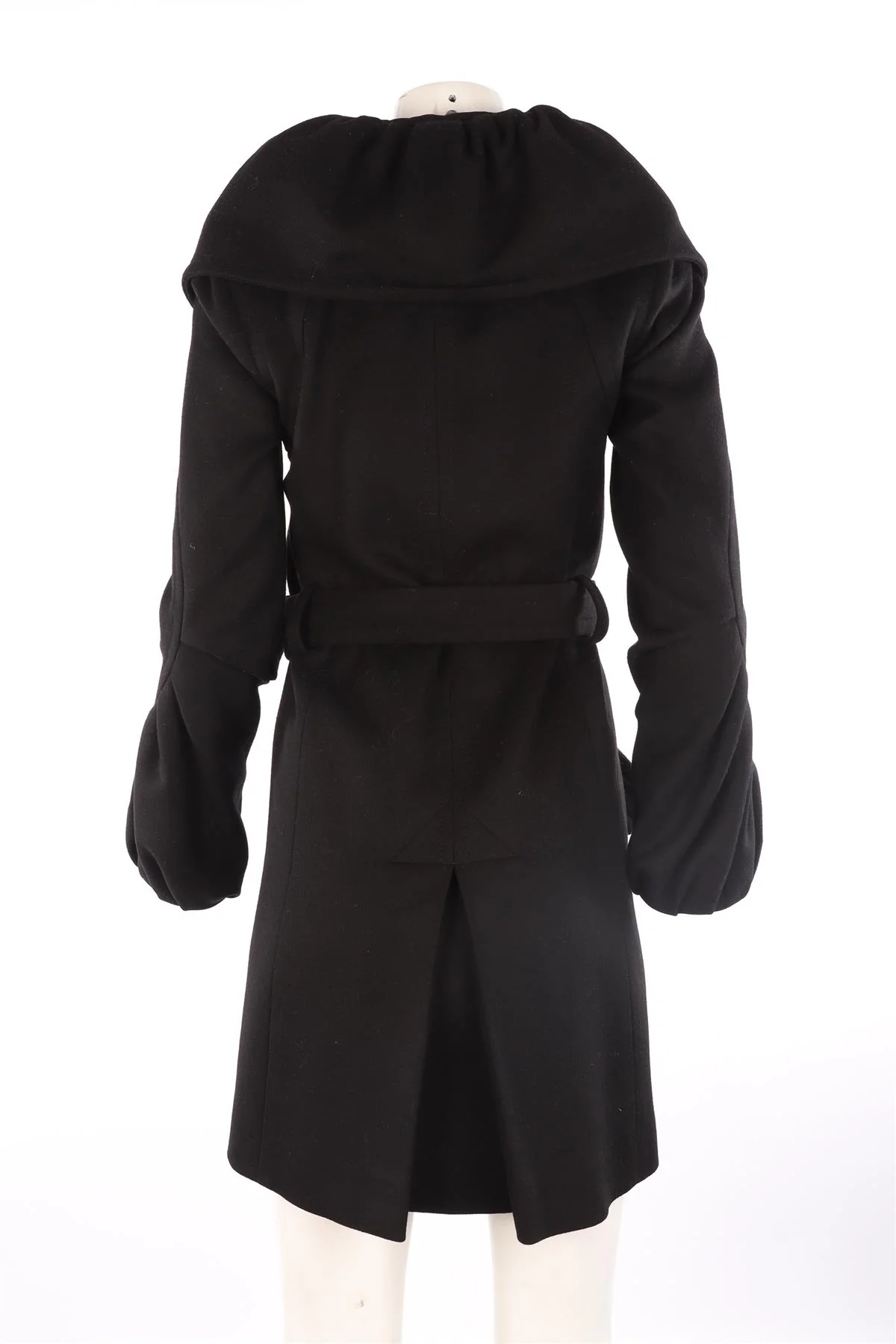 ROBERTO CAVALLI BLACK WOOL COAT IT 38 UK 6 - Image 4