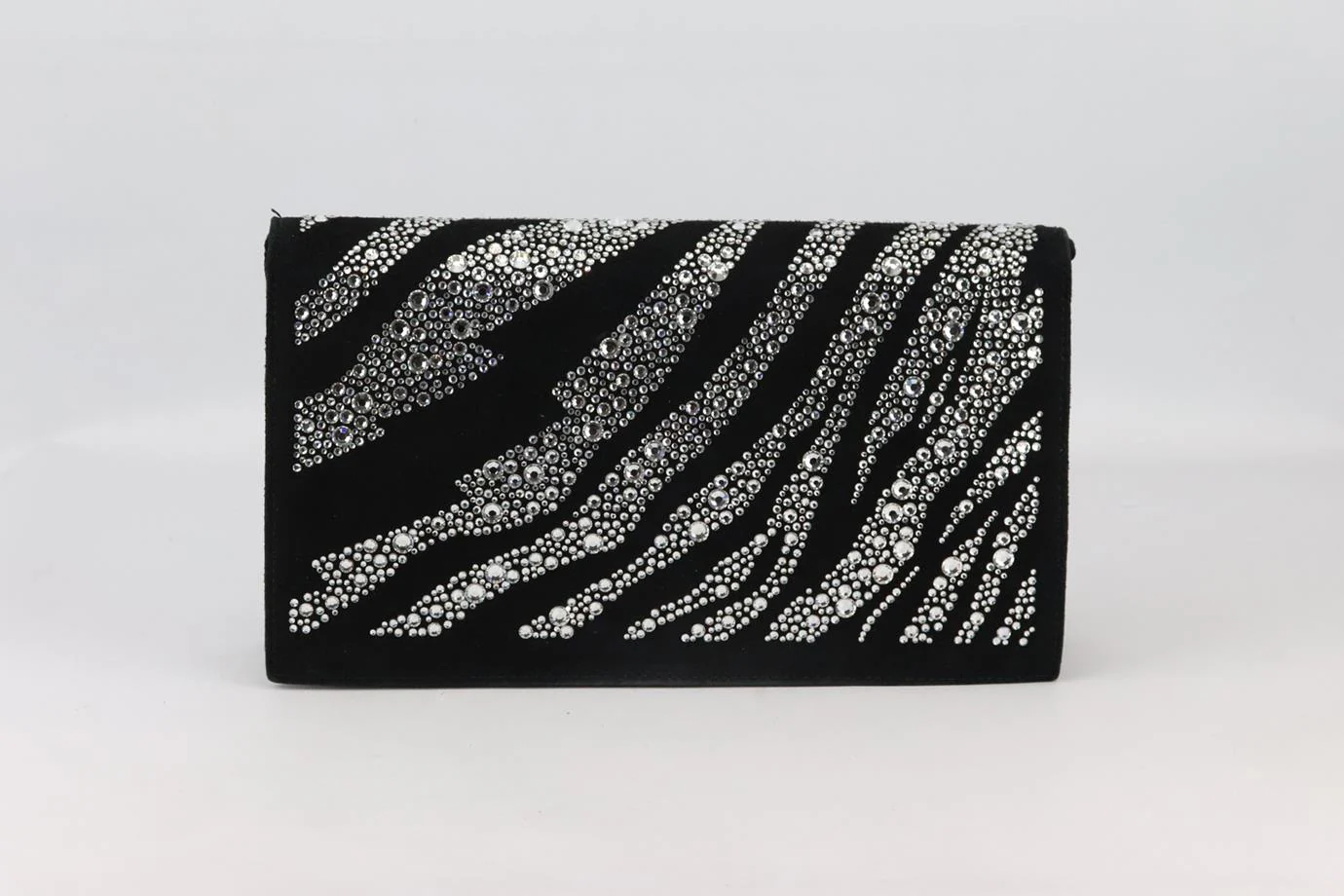 ROBERTO CAVALLI EMBELLISHED SUEDE CLUTCH - Image 3