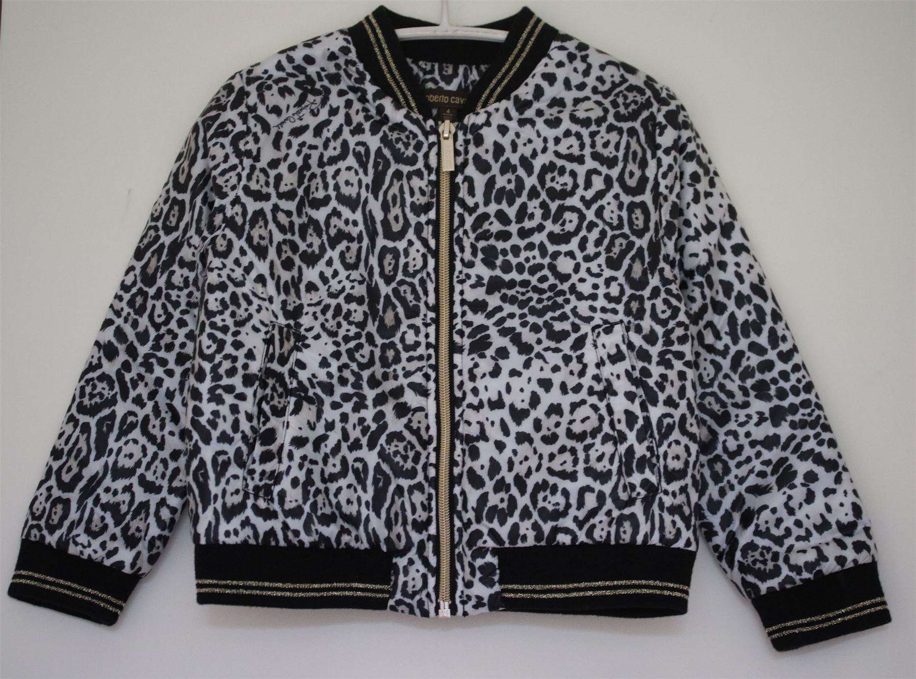 ROBERTO CAVALLI GIRLS LEOPARD PRINT JACKET 4 YEARS - Image 3