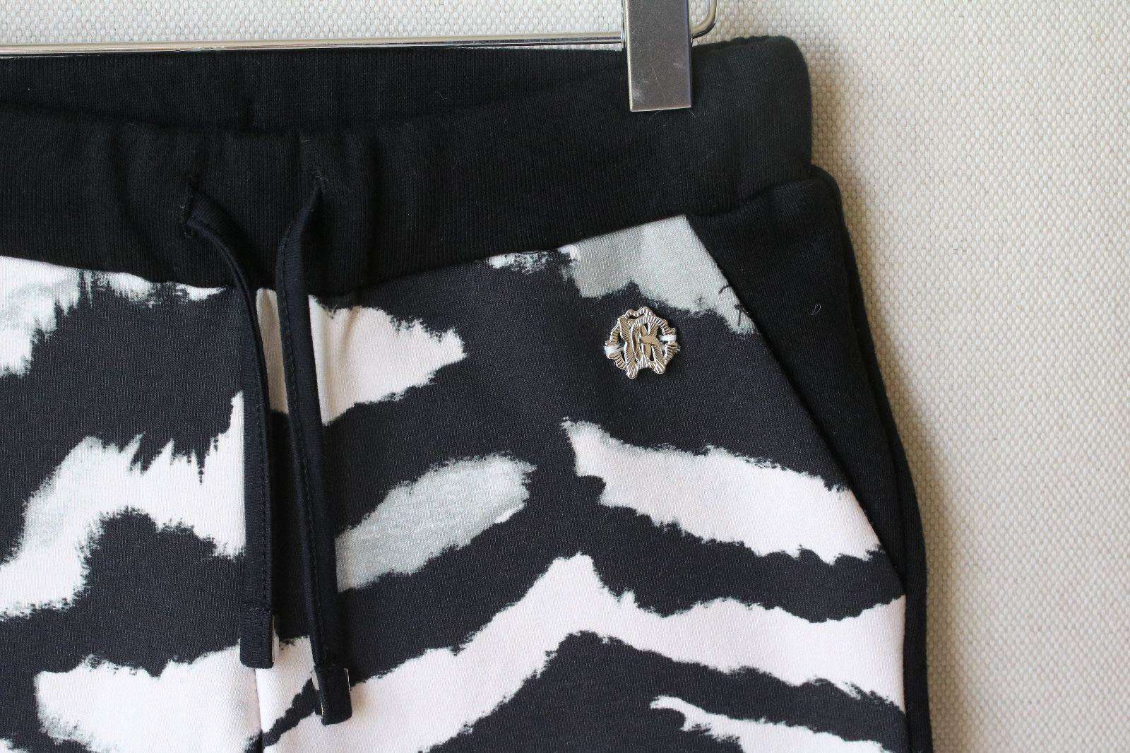 ROBERTO CAVALLI KIDS GIRLS BLACK ZEBRA PRINT TRACKSUIT 4 YEARS - Image 4