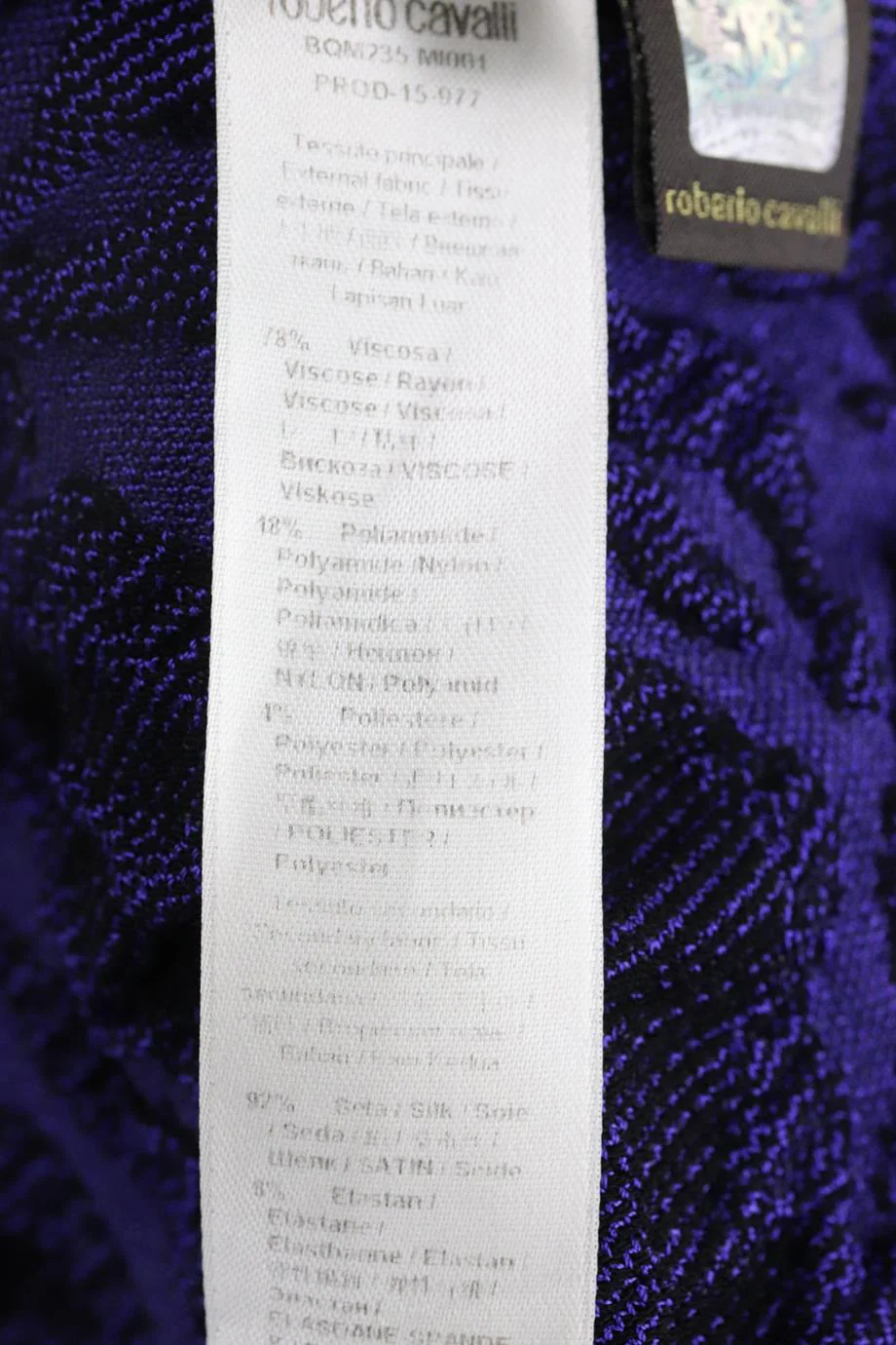 ROBERTO CAVALLI MATELASSÉ STRETCH KNIT MINI DRESS IT 40 UK 8 - Image 8