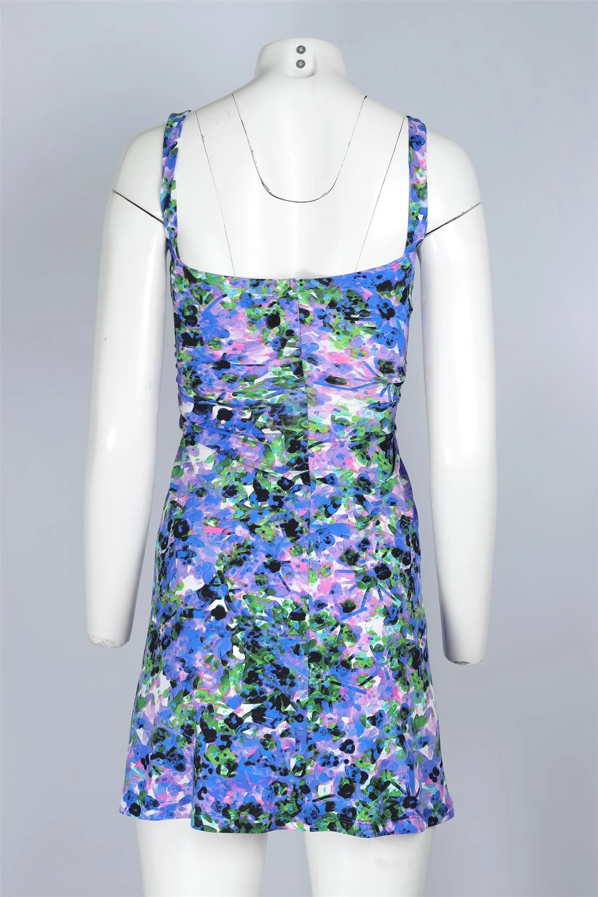 ROBERTO CAVALLI MULTI SILK MINI DRESS IT 38 UK 6 - Image 4