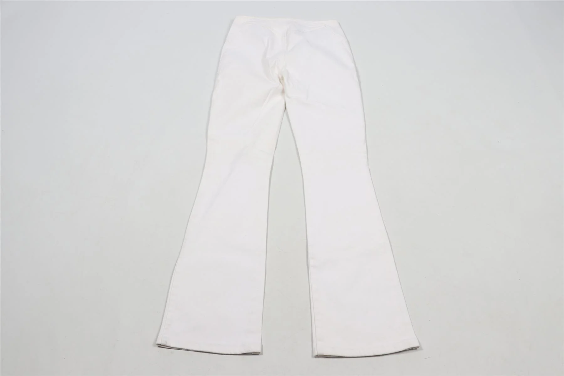 ROBERTO CAVALLI WHITE VINTAGE STRAIGHT LEG JEANS XSMALL - Image 4