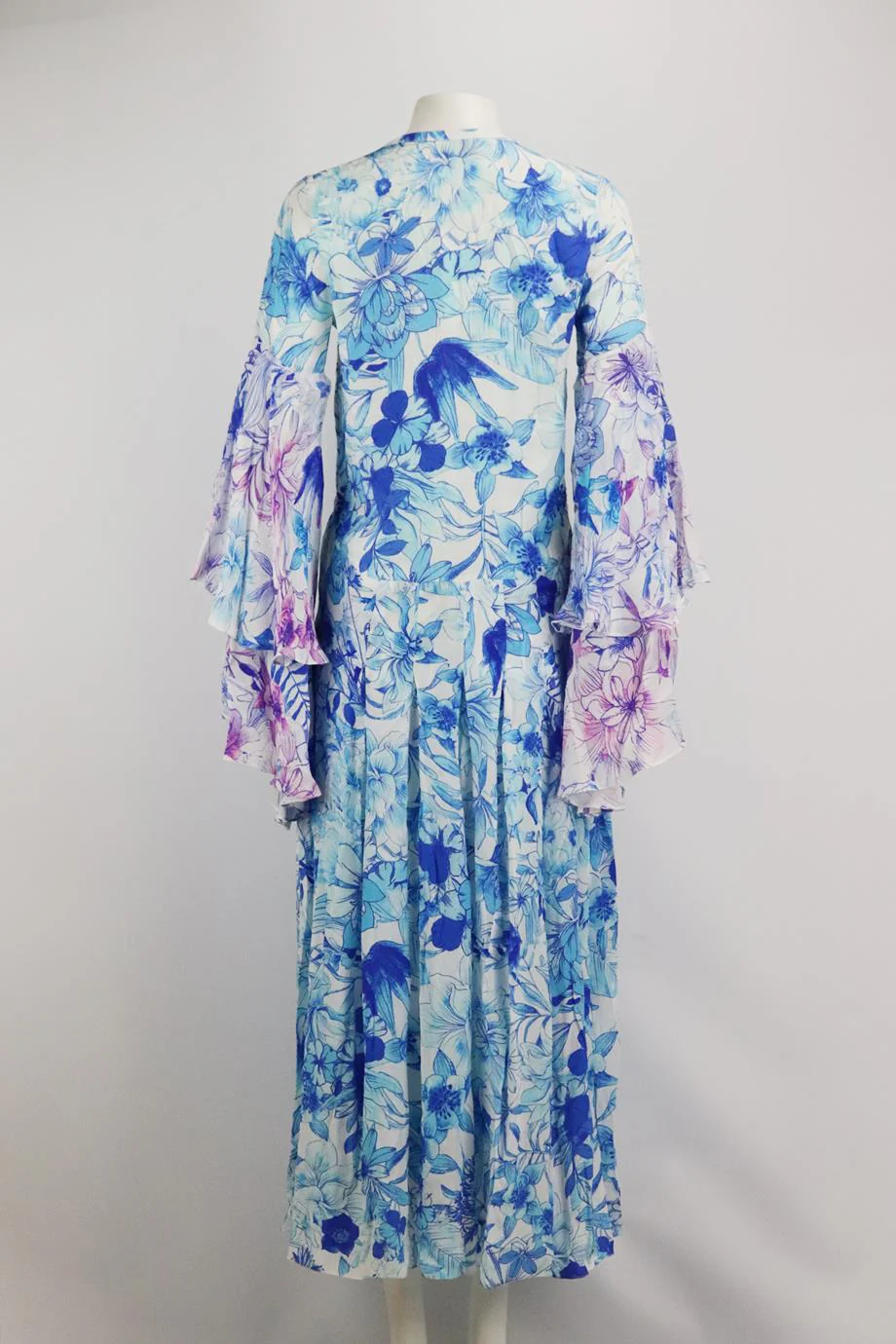 ROCOCO SAND FLORAL PRINT CREPE ROBE SMALL - Image 4
