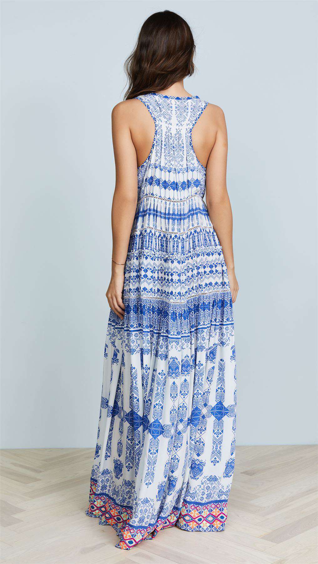 ROCOCO SAND IONIC PRINTED MAXI DRESS XSMALL - Image 2