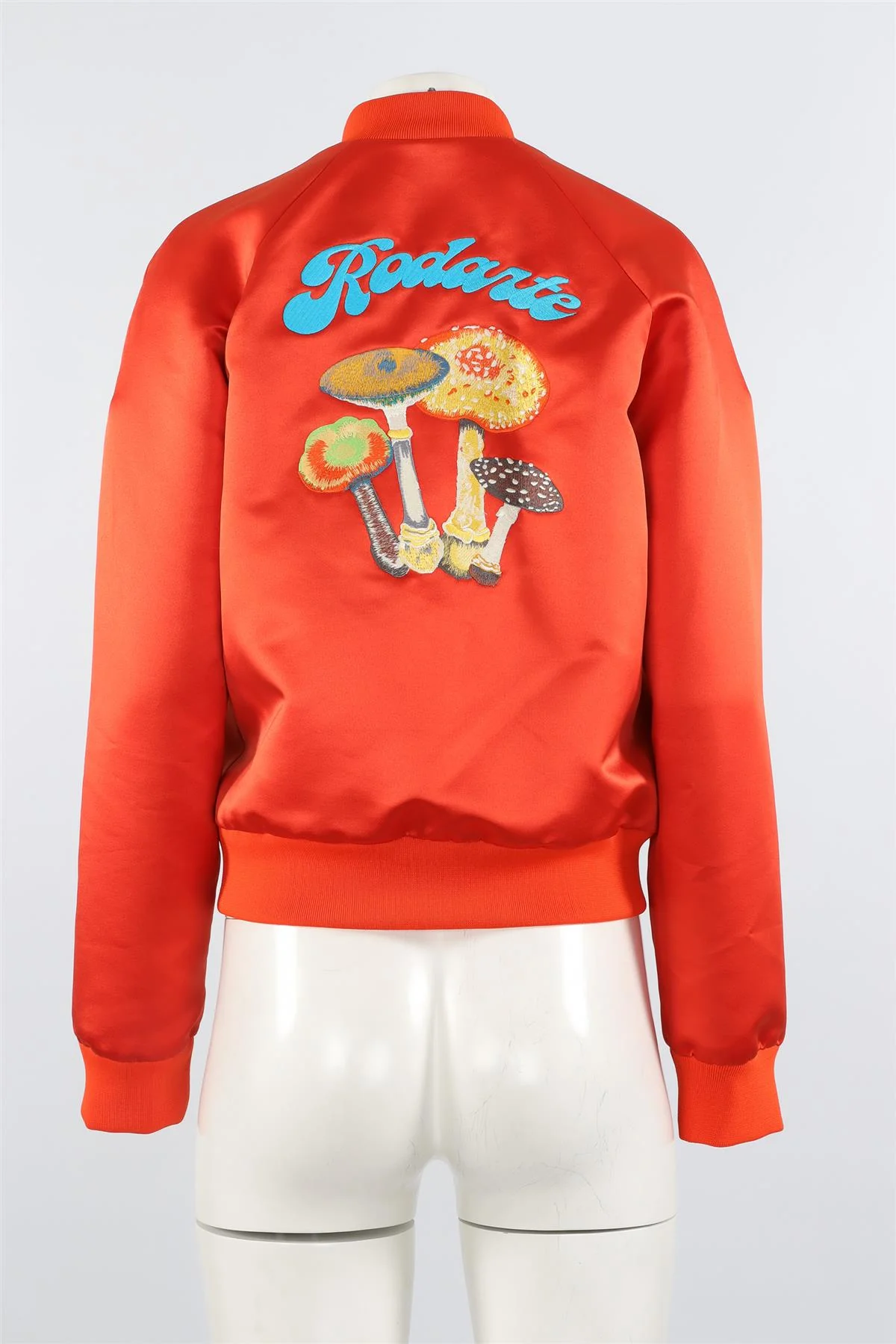 RODARTE ORANGE SATIN JACKET MEDIUM - Image 4