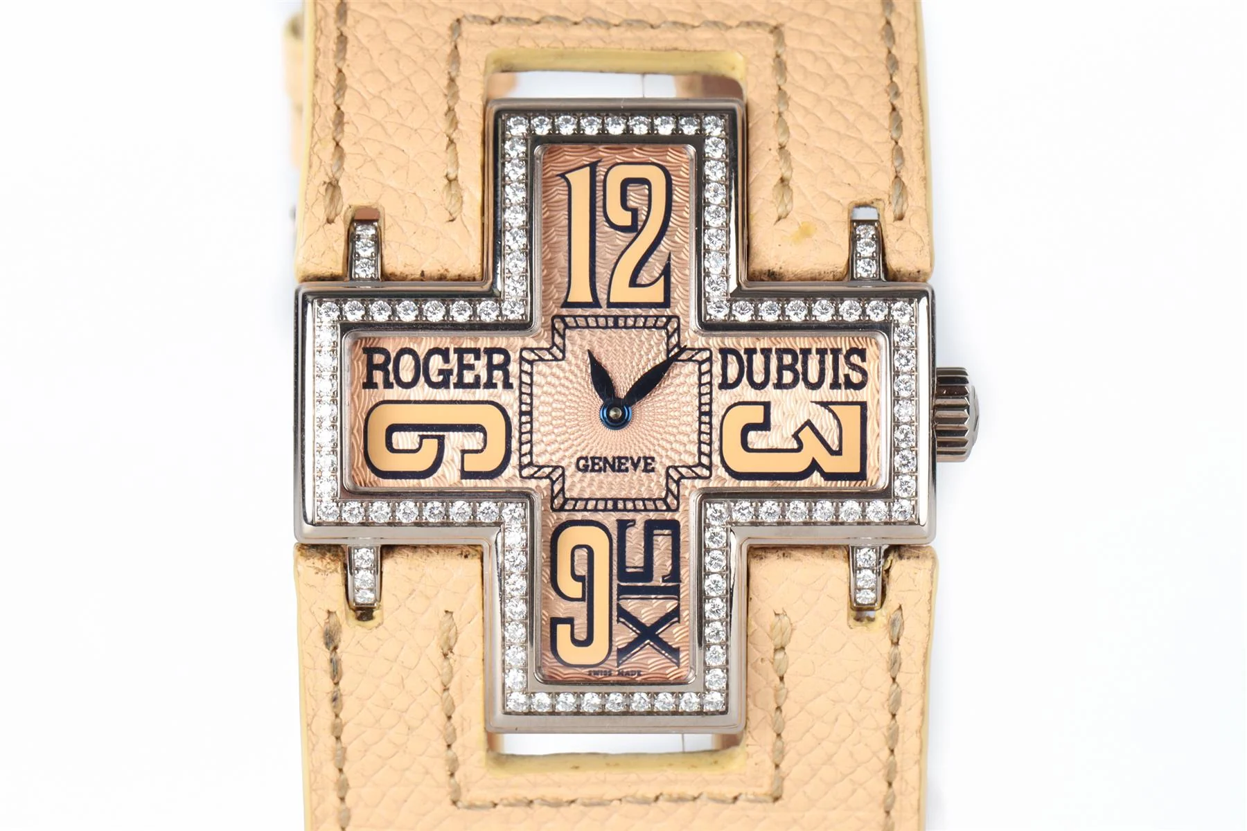 ROGER DUBUIS FOLLOW ME 18K WHITE GOLD AND DIAMOND WATCH - Image 3