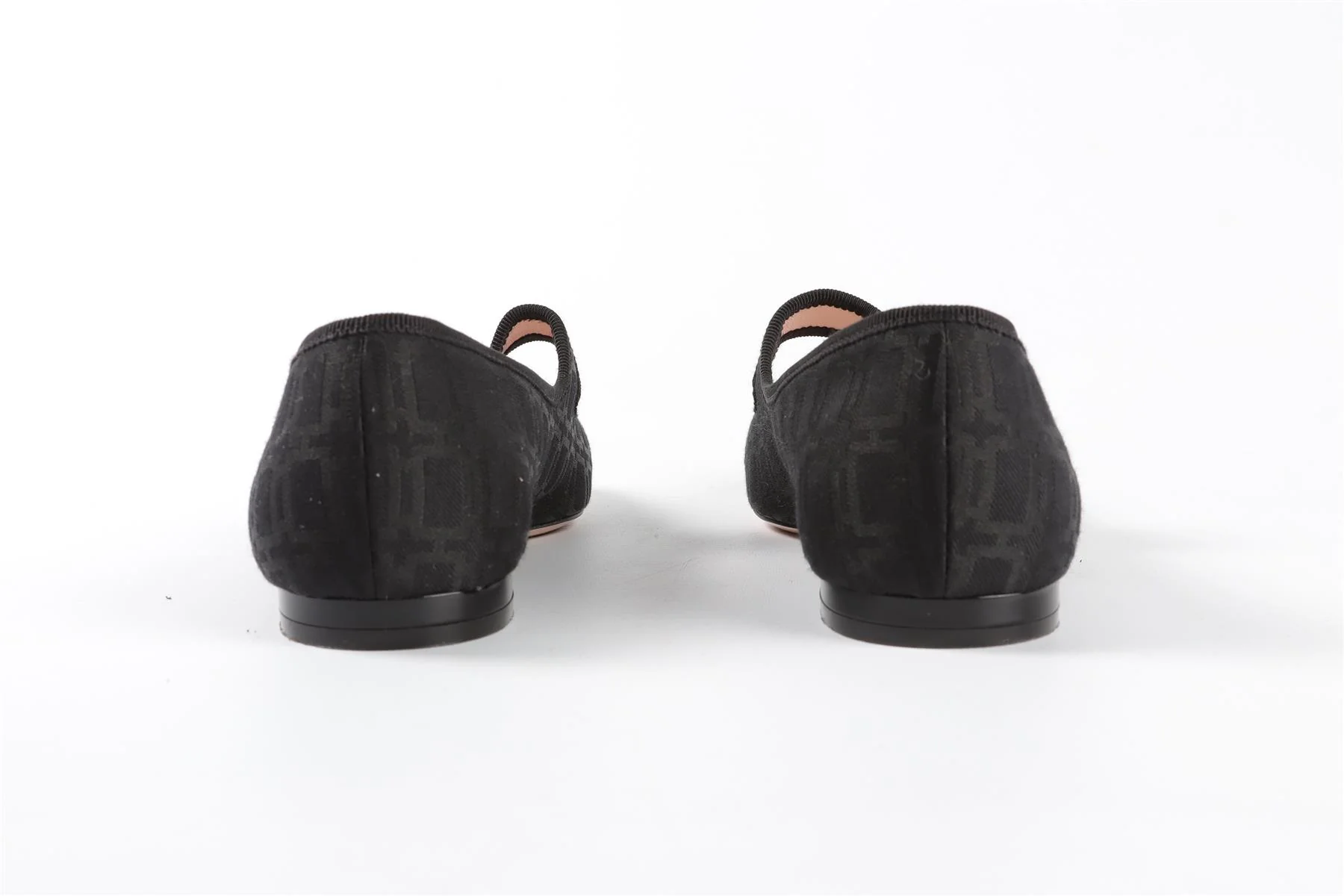 ROGER VIVIER BLACK FABRIC BALLET FLATS EU 38 UK 5 US 8 - Image 5