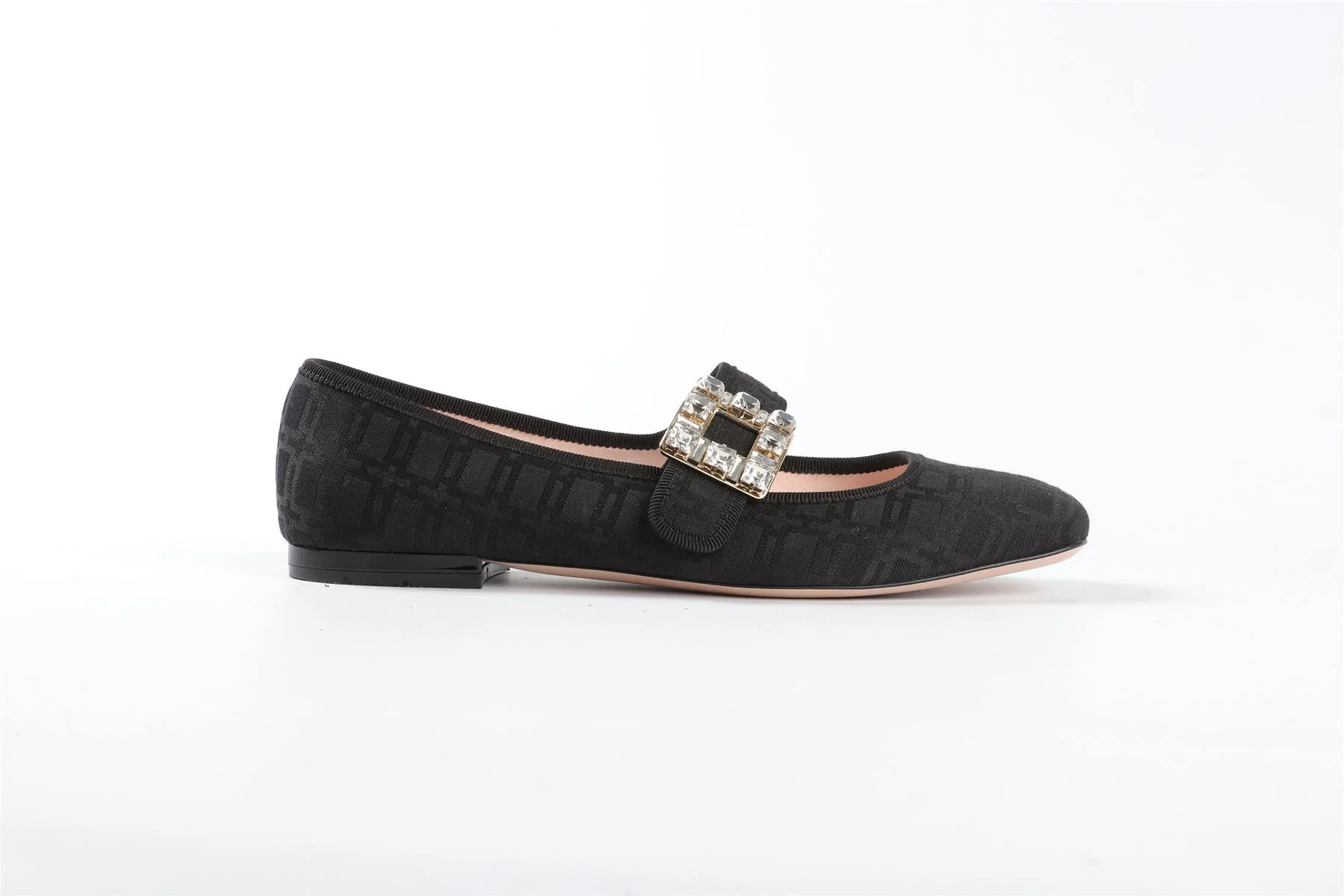 ROGER VIVIER BLACK FABRIC BALLET FLATS EU 38 UK 5 US 8 - Image 8