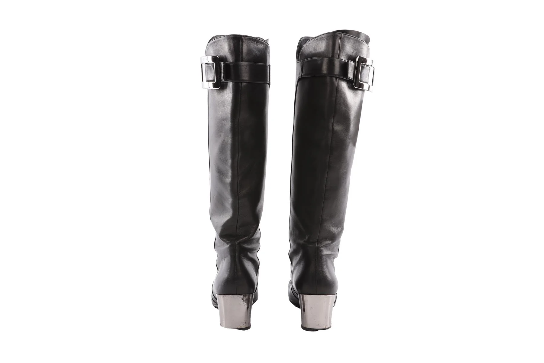 ROGER VIVIER BLACK KNEE HIGH BOOTS EU 37.5 - Image 5