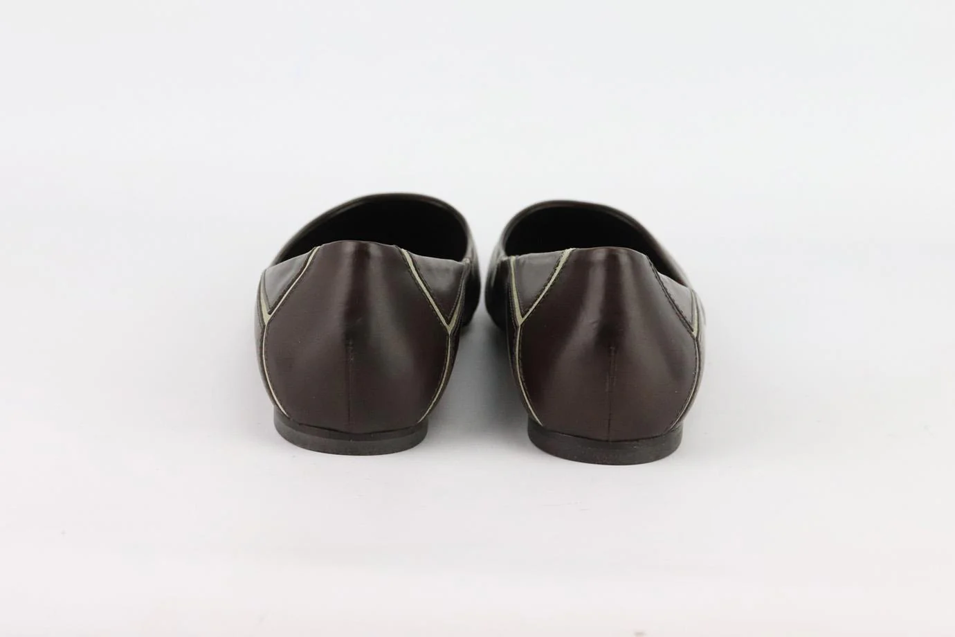 ROGER VIVIER LEATHER AND SUEDE BALLERINA FLATS EU 37 UK 4 US 7 - Image 4