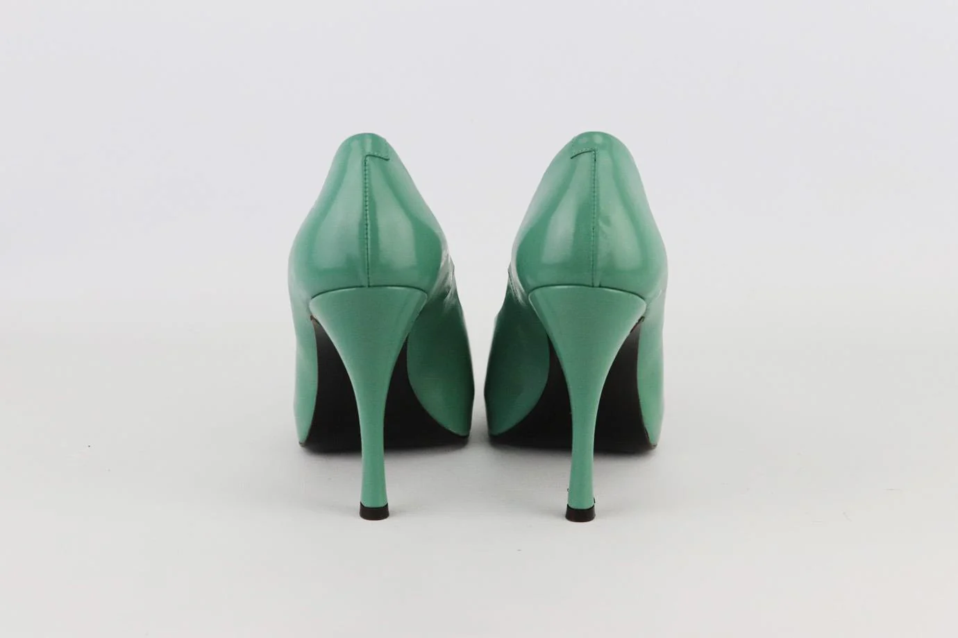 ROGER VIVIER LEATHER PEEP TOE PUMPS EU 37 UK 4 US 7 - Image 4