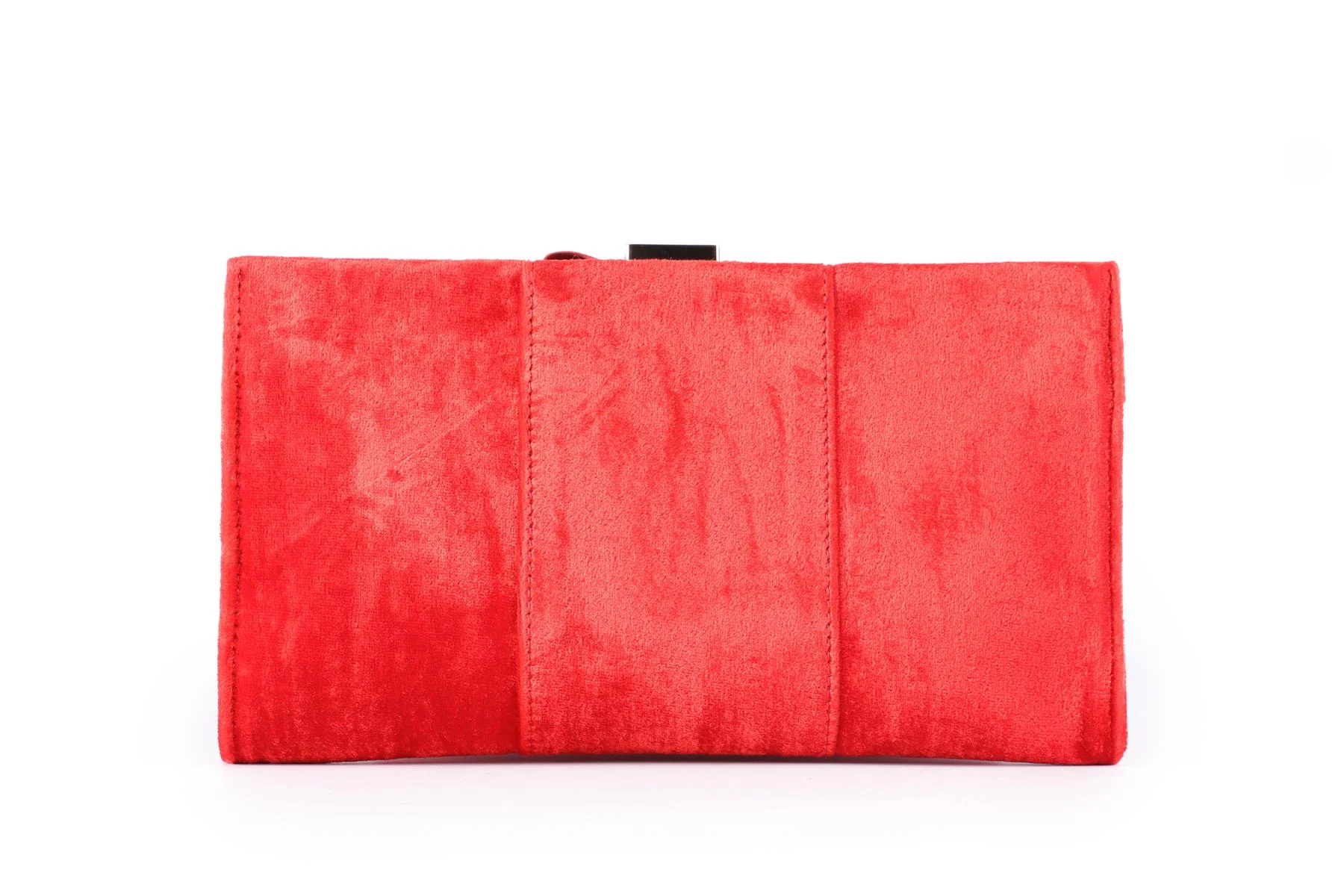ROGER VIVIER RED MINI VELVET CLUTCH - Image 6
