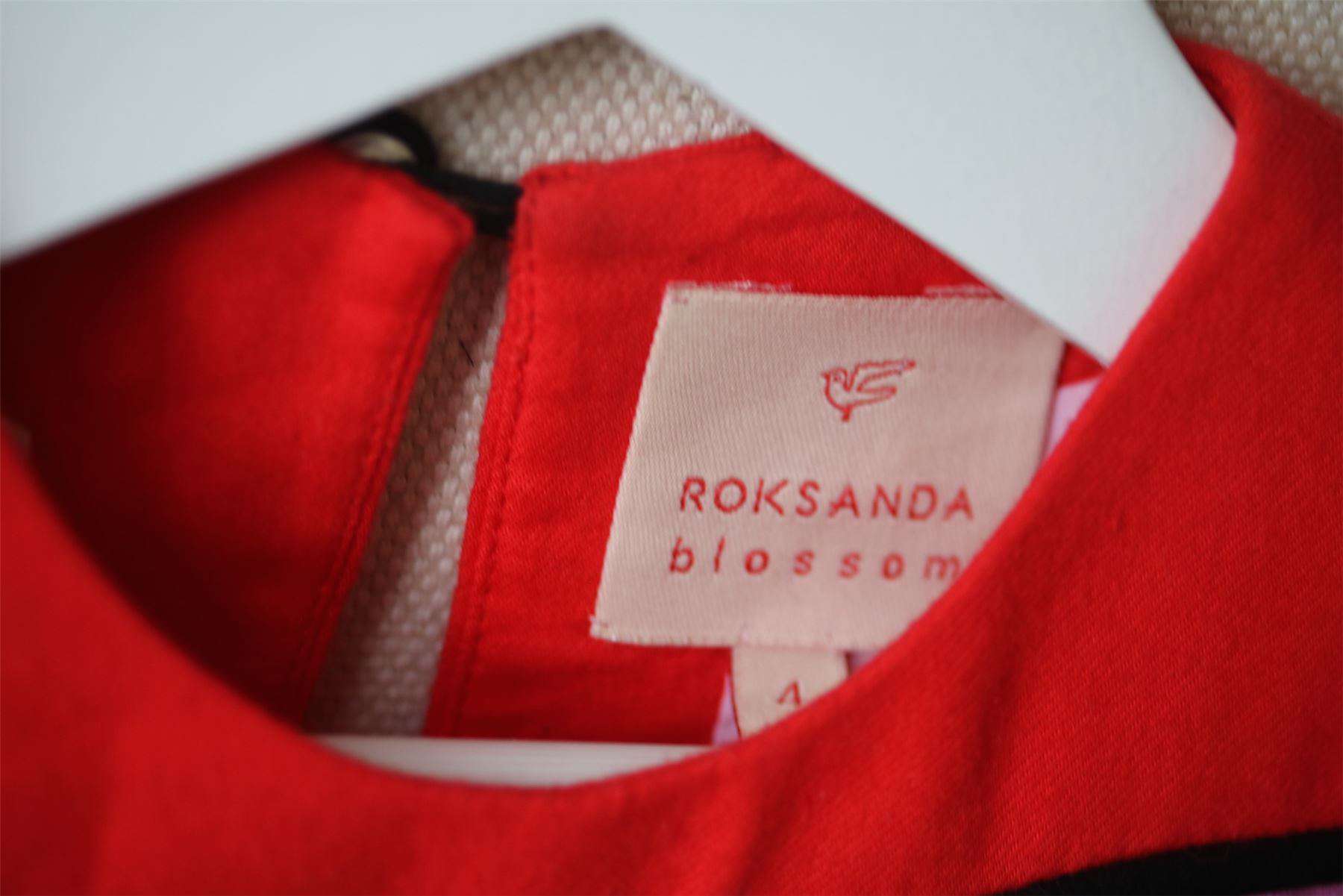 ROKSANDA BLOSSOM GIRLS RED COLOUR BLOCK DRESS 4 YEARS - Image 3