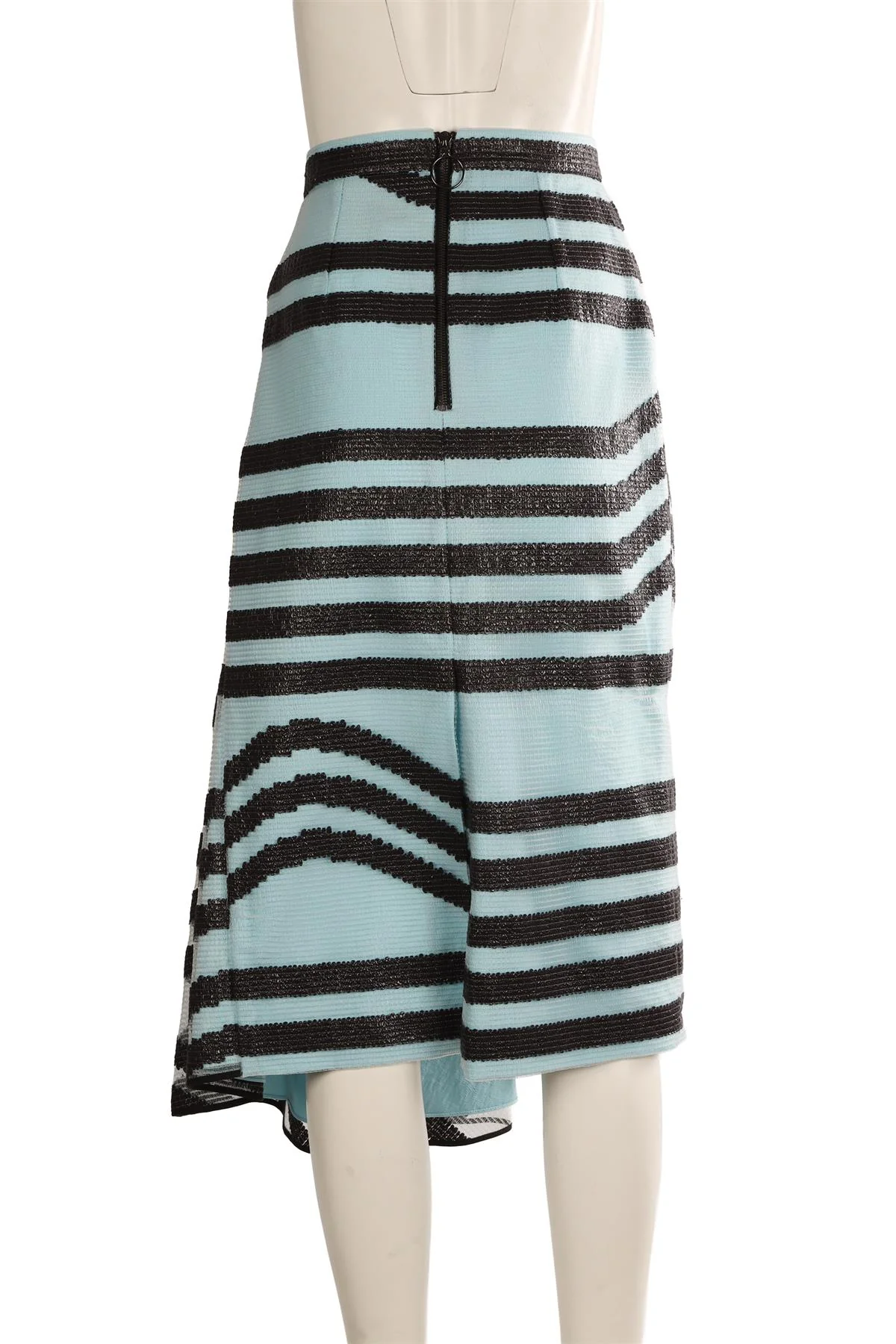 ROKSANDA BLUE COTTON MIDI SKIRT UK 8 - Image 4