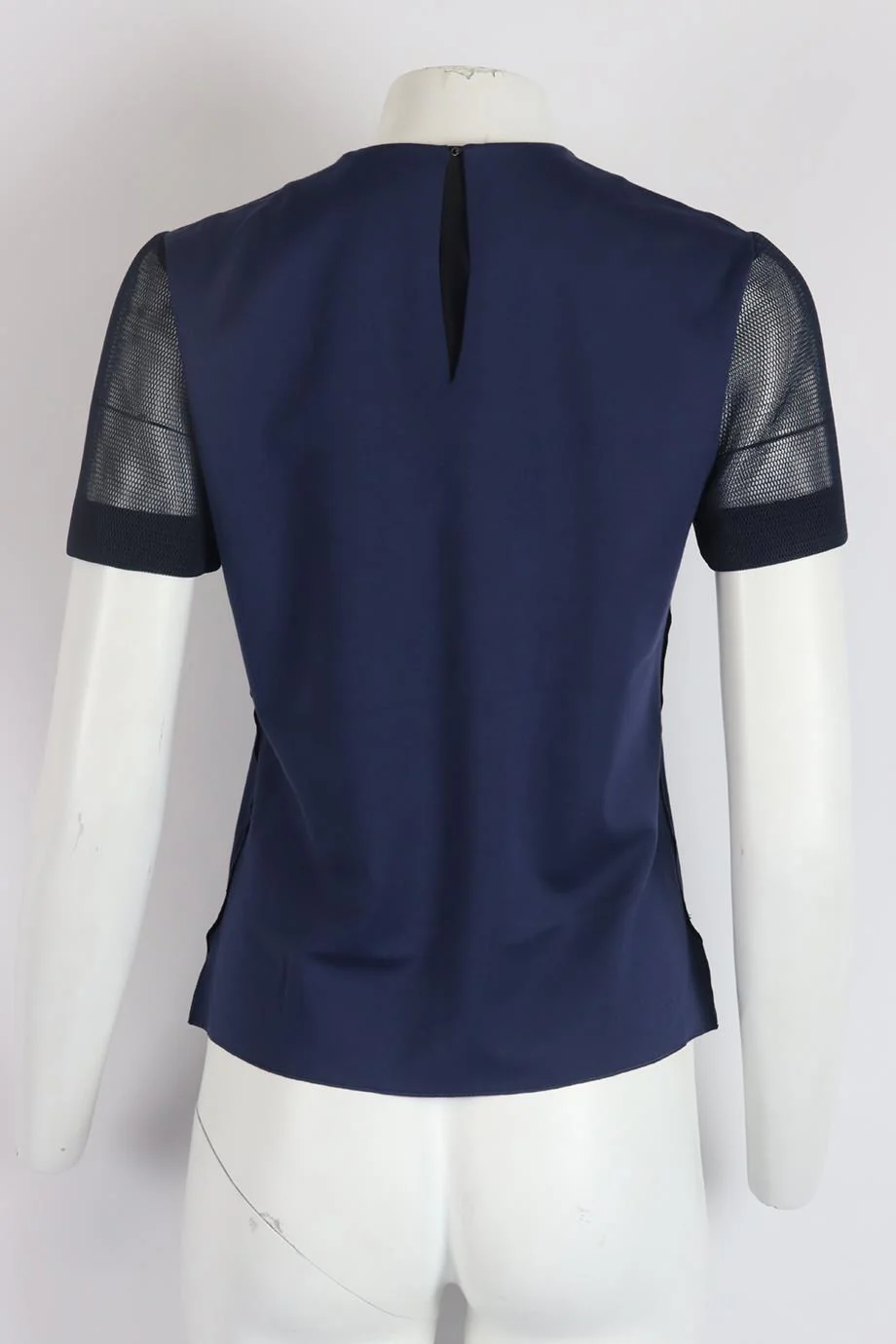ROKSANDA EMBELLISHED CREPE AND MESH TOP UK 8 - Image 4