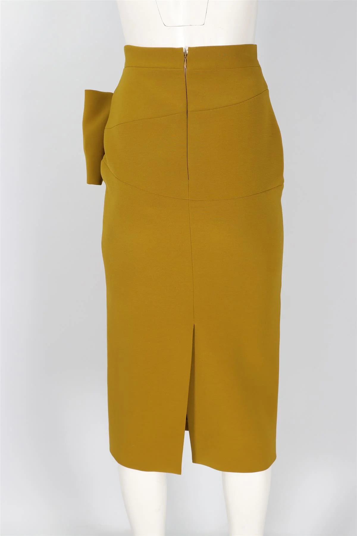 ROKSANDA GREEN CREPE MIDI SKIRT UK 8 - Image 4