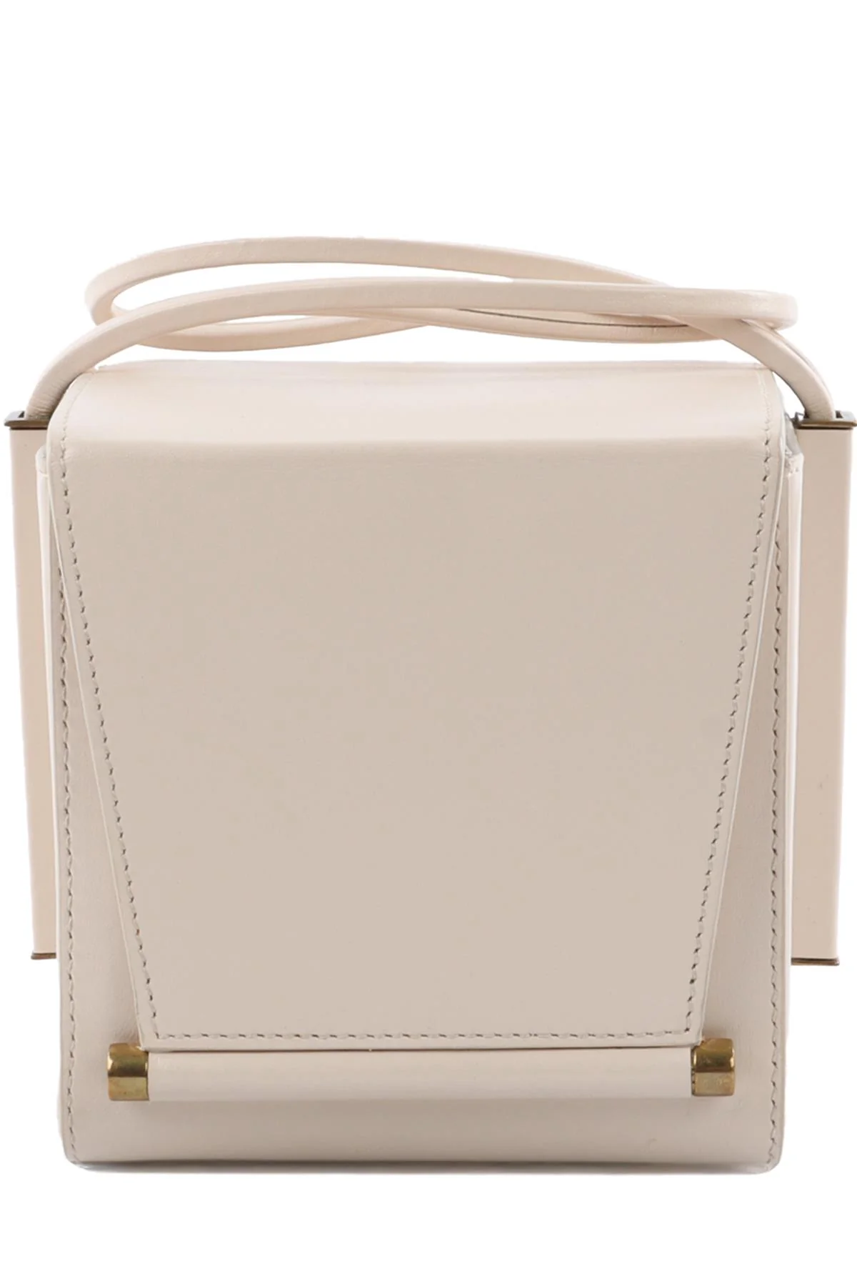 ROKSANDA IVORY BOX LEATHER CLUTCH