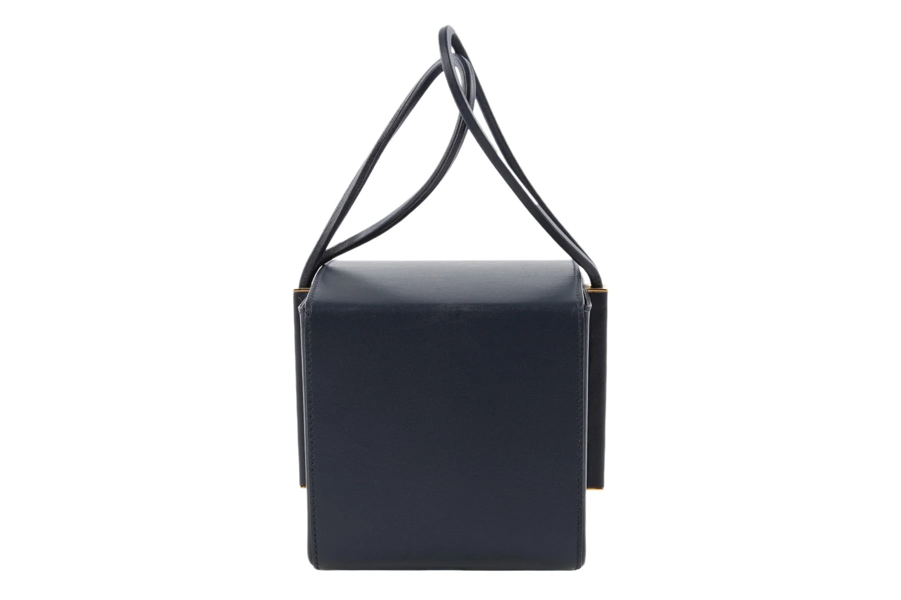 ROKSANDA NAVY BOX LEATHER CLUTCH - Image 6