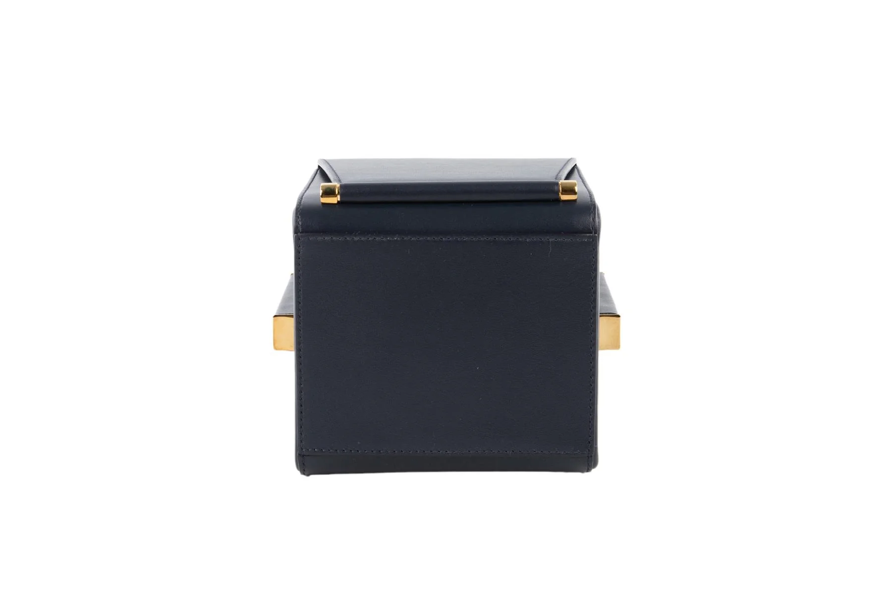 ROKSANDA NAVY BOX LEATHER CLUTCH - Image 7