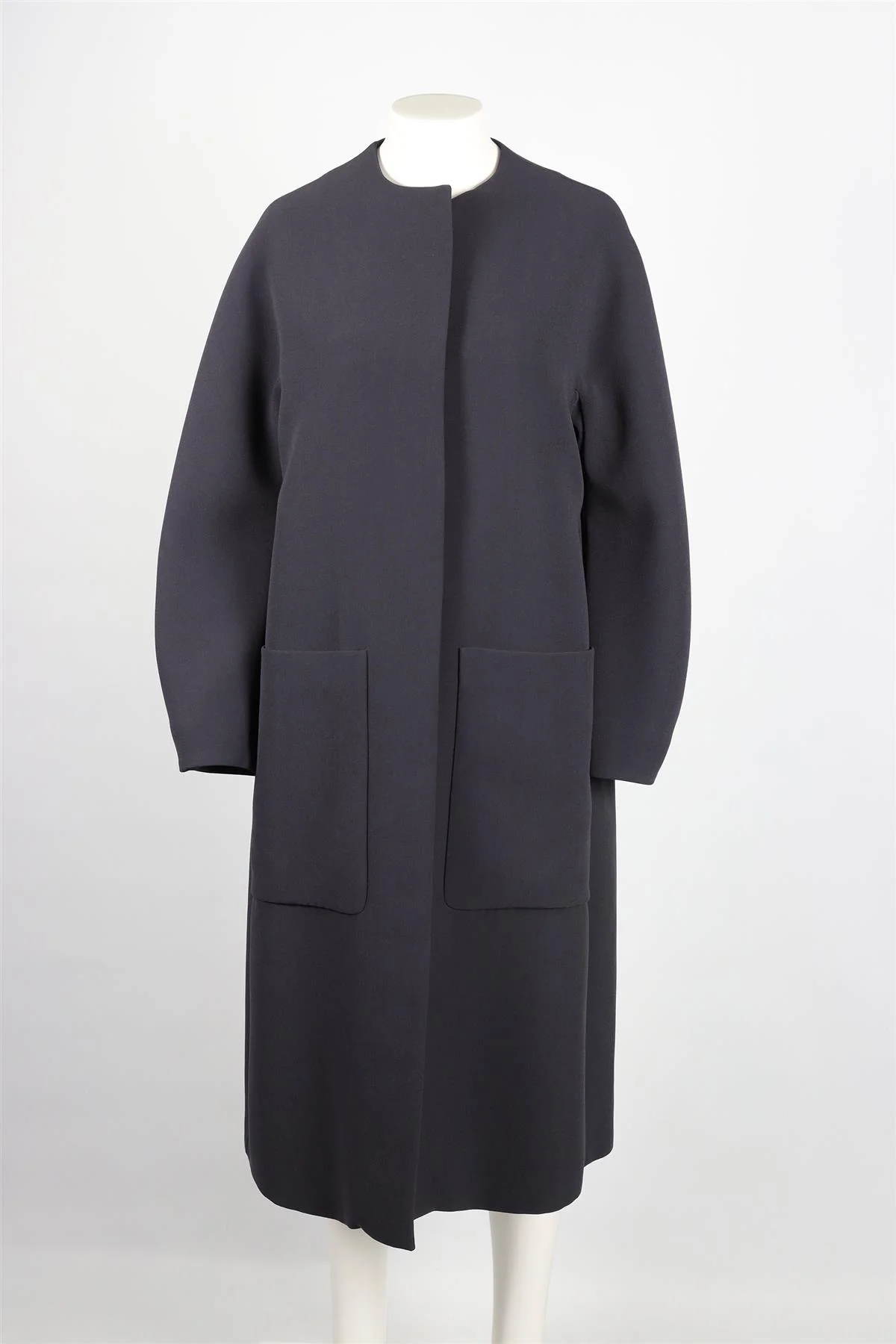 ROKSANDA NAVY CREPE COAT XSMALL - Image 2