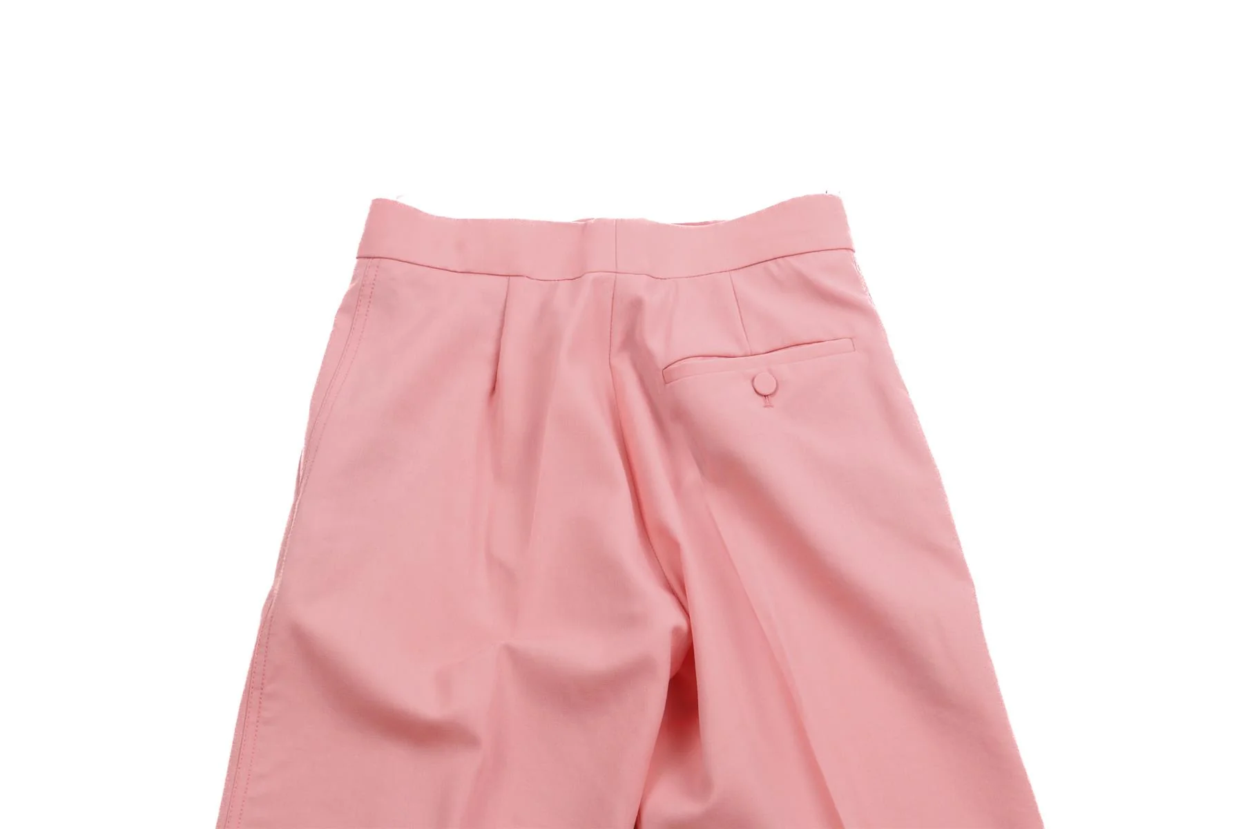 ROKSANDA PINK WOOL STRAIGHT LEG PANTS UK 6 - Image 5