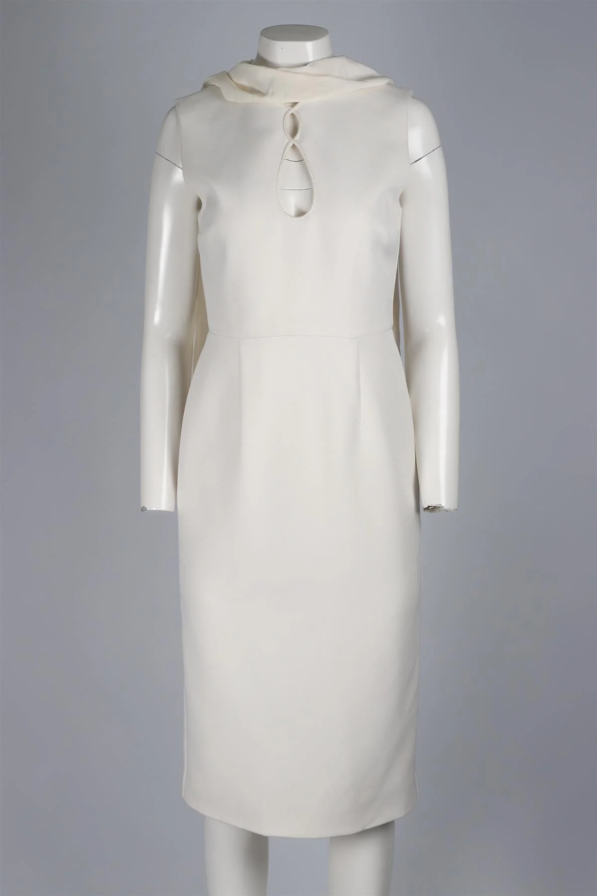 ROKSANDA WHITE SILK MIDI DRESS UK 10 - Image 2